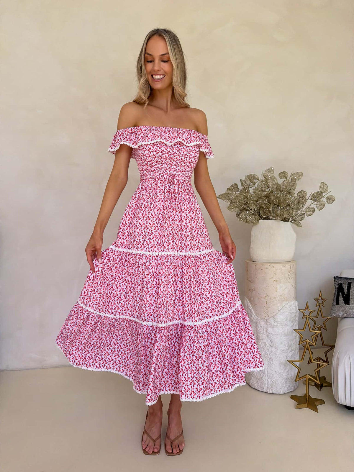 Rylan Dress - Mistletoe Print