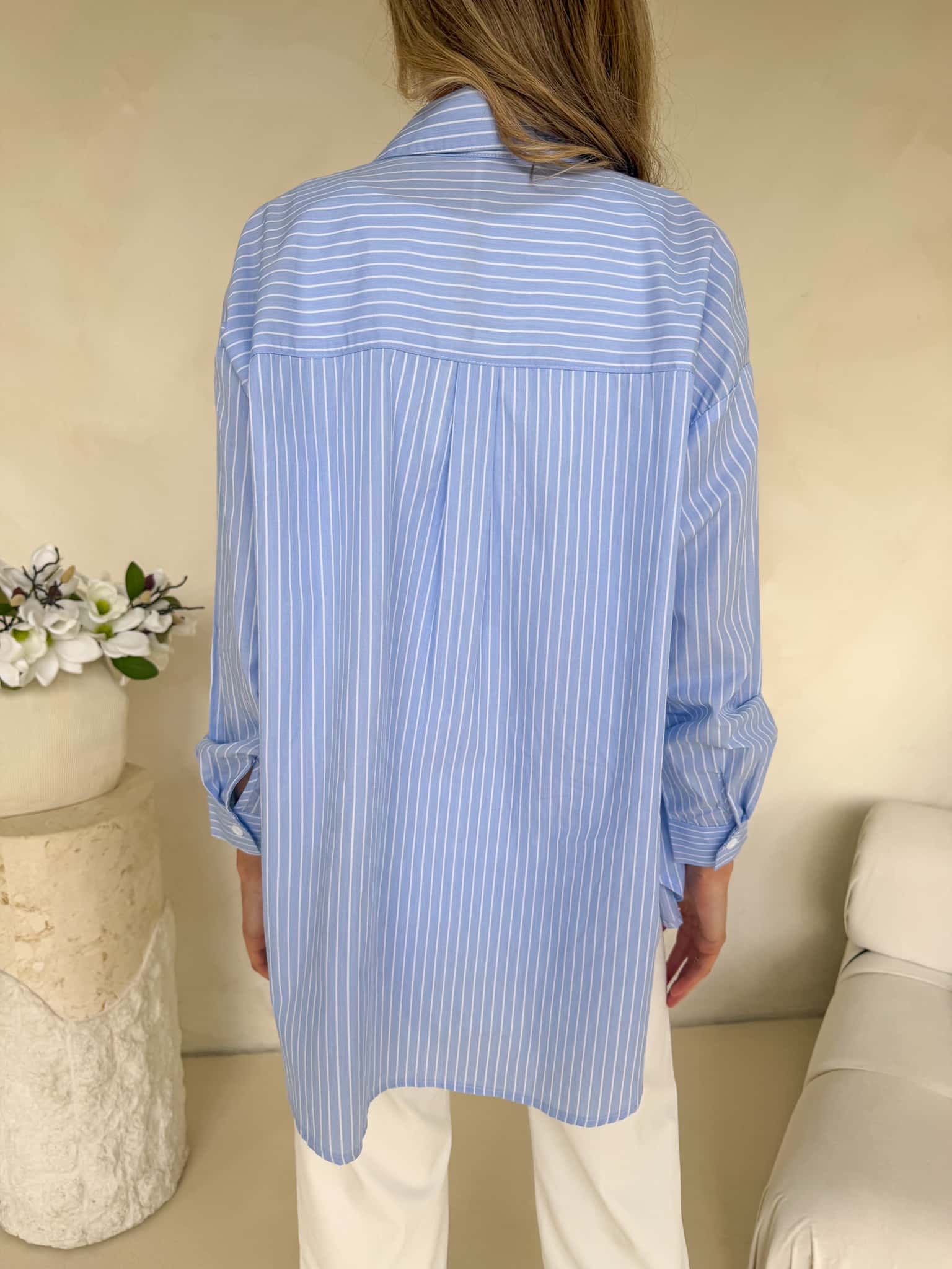 Ryleigh Shirt - Blue / White Stripe