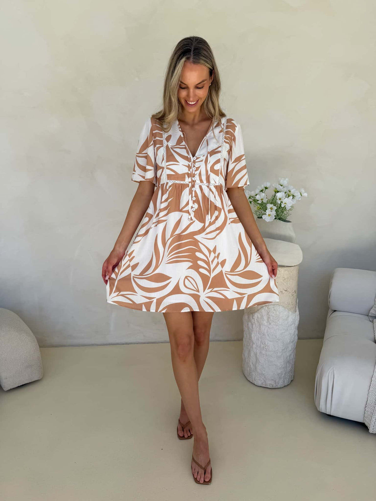 Sienna Dress - Serene Print