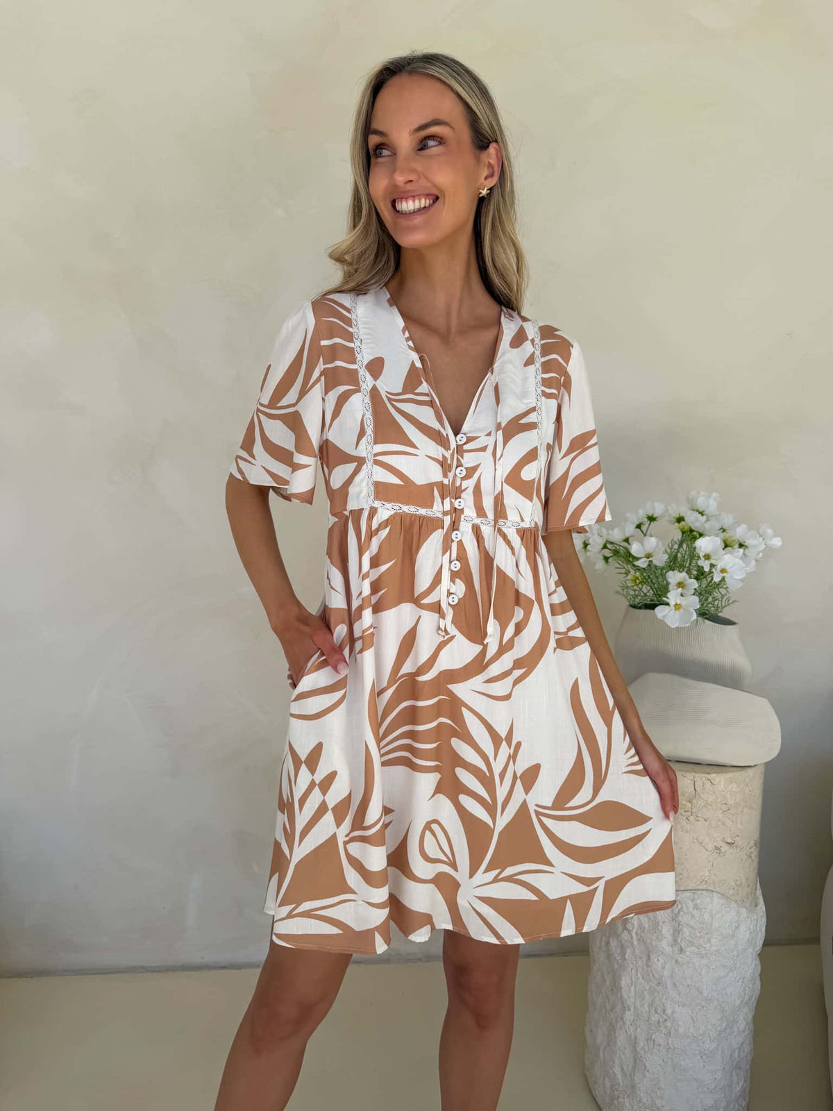 Sienna Dress - Serene Print