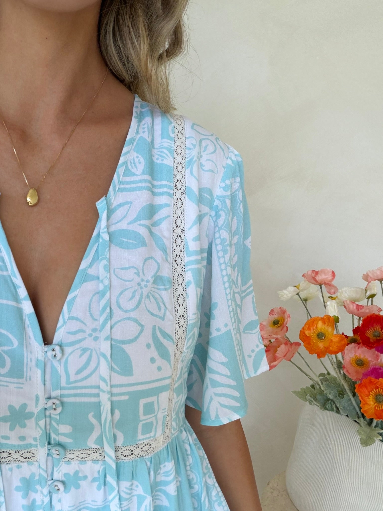 Sienna Dress - Coastal Club Print