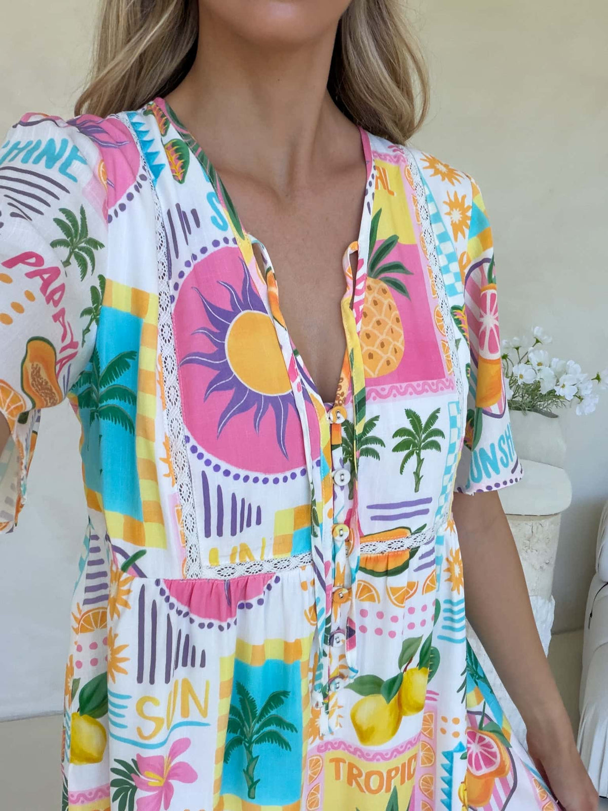 Sienna Dress - Fiesta Print