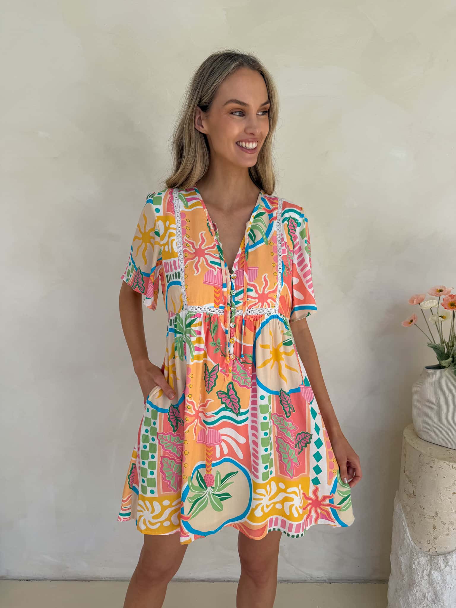 Sienna Dress - Tropicana Print