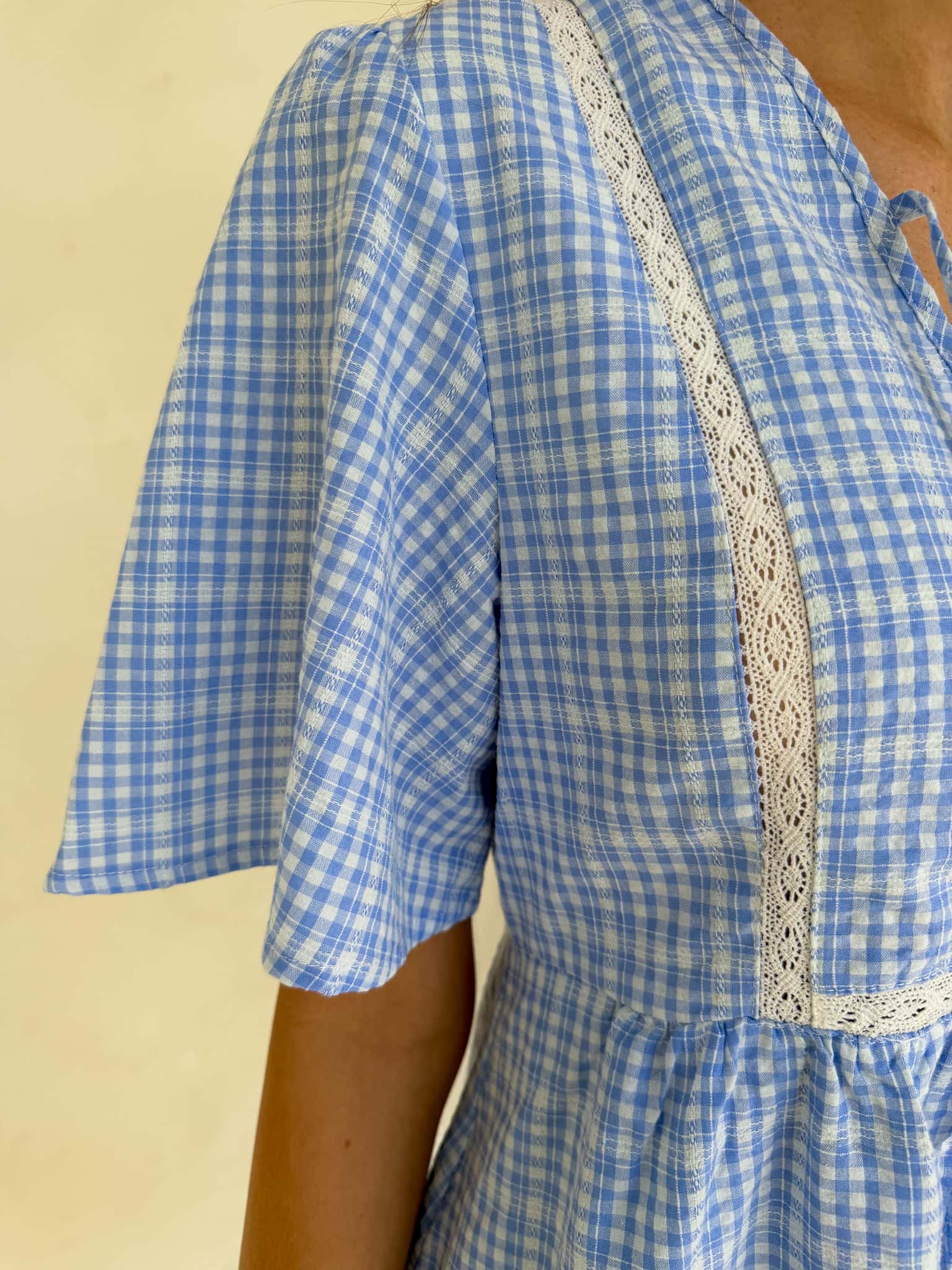 Sienna Dress - Blue Gingham