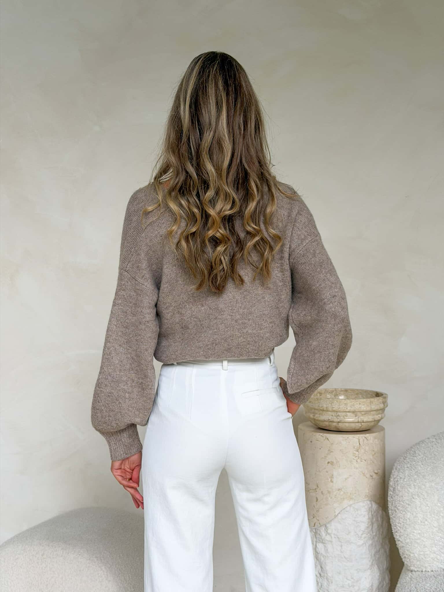 Talia Knit - Taupe Marle