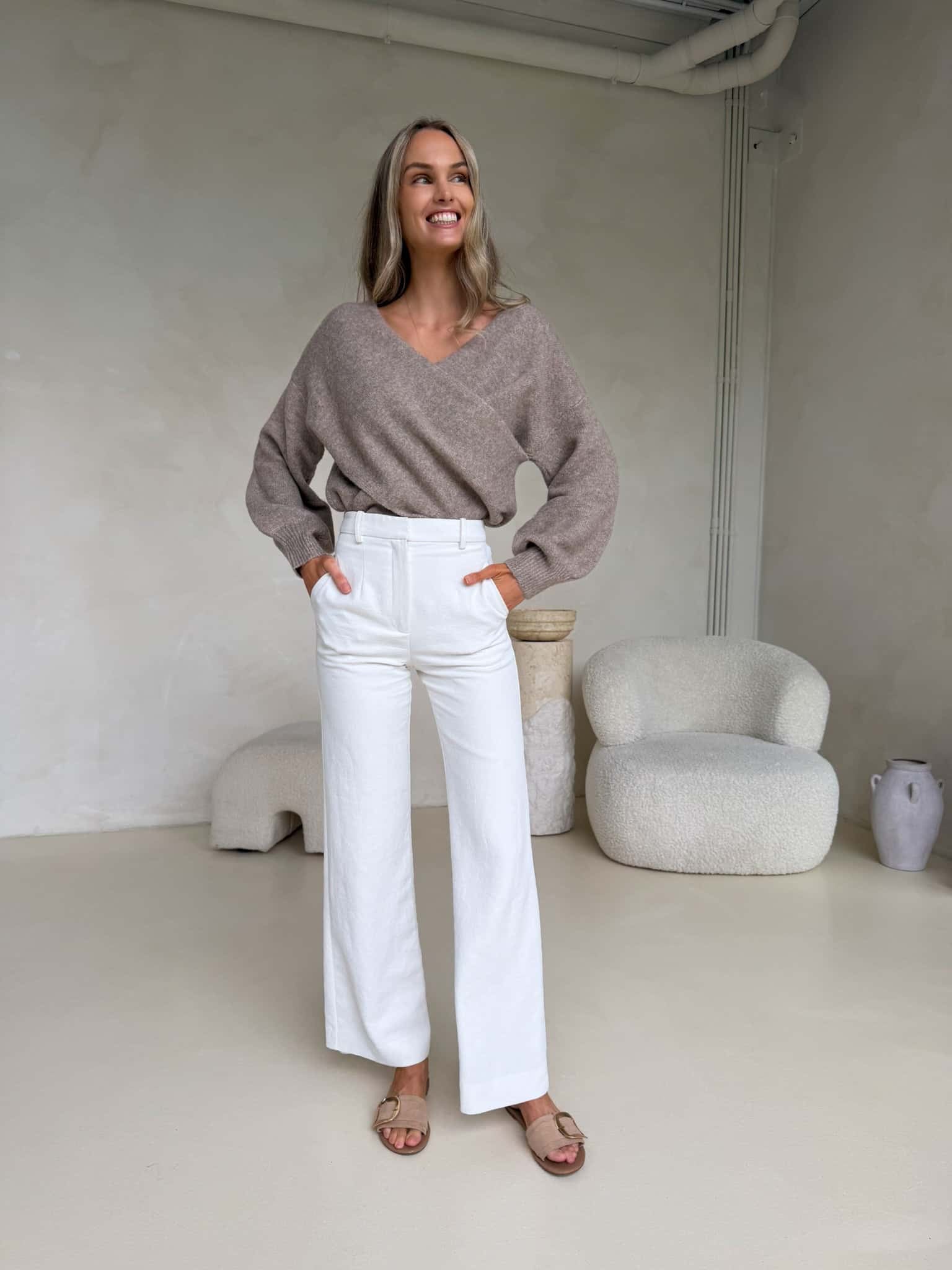 Talia Knit - Taupe Marle