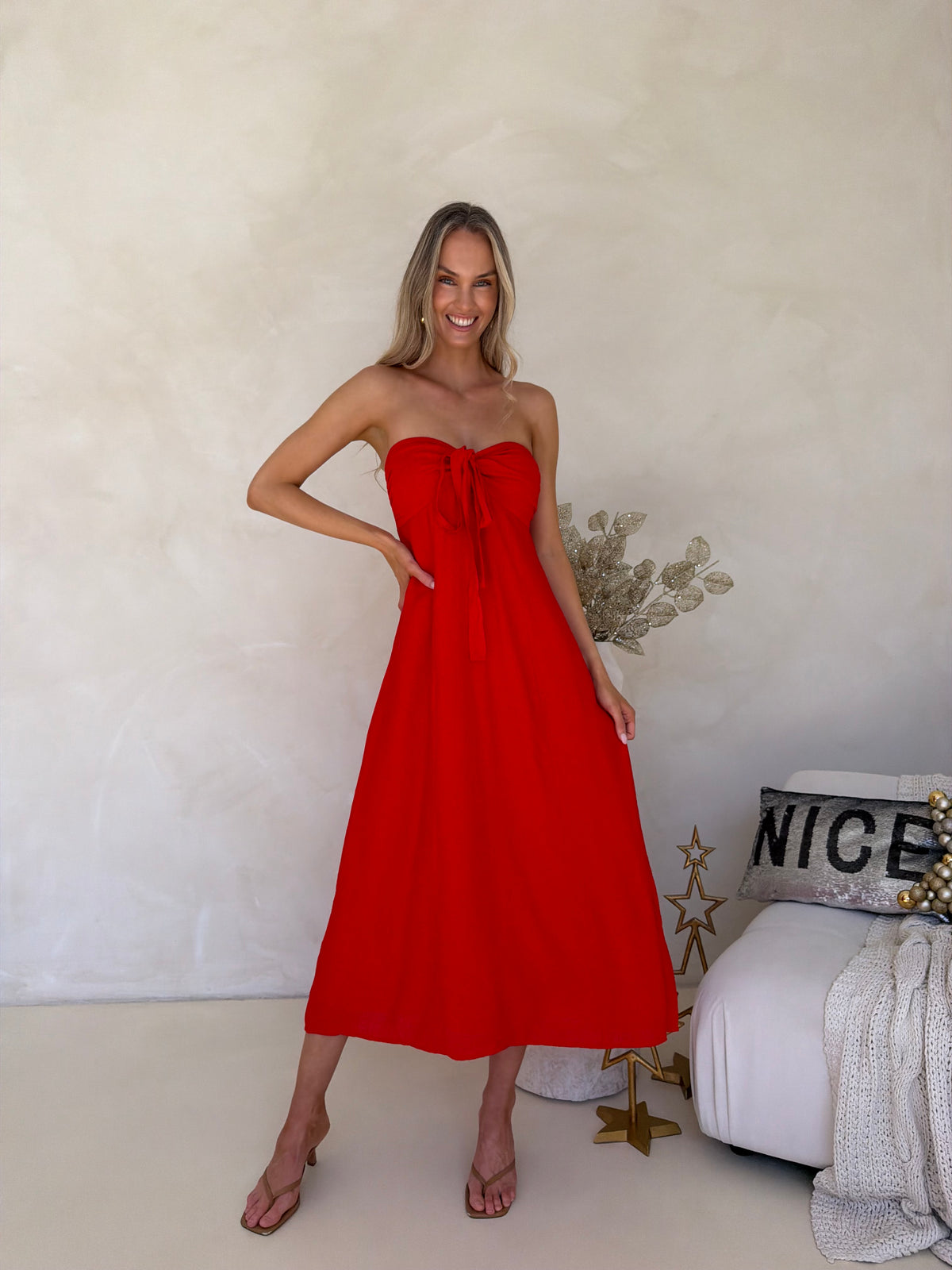 Tara Dress - Red