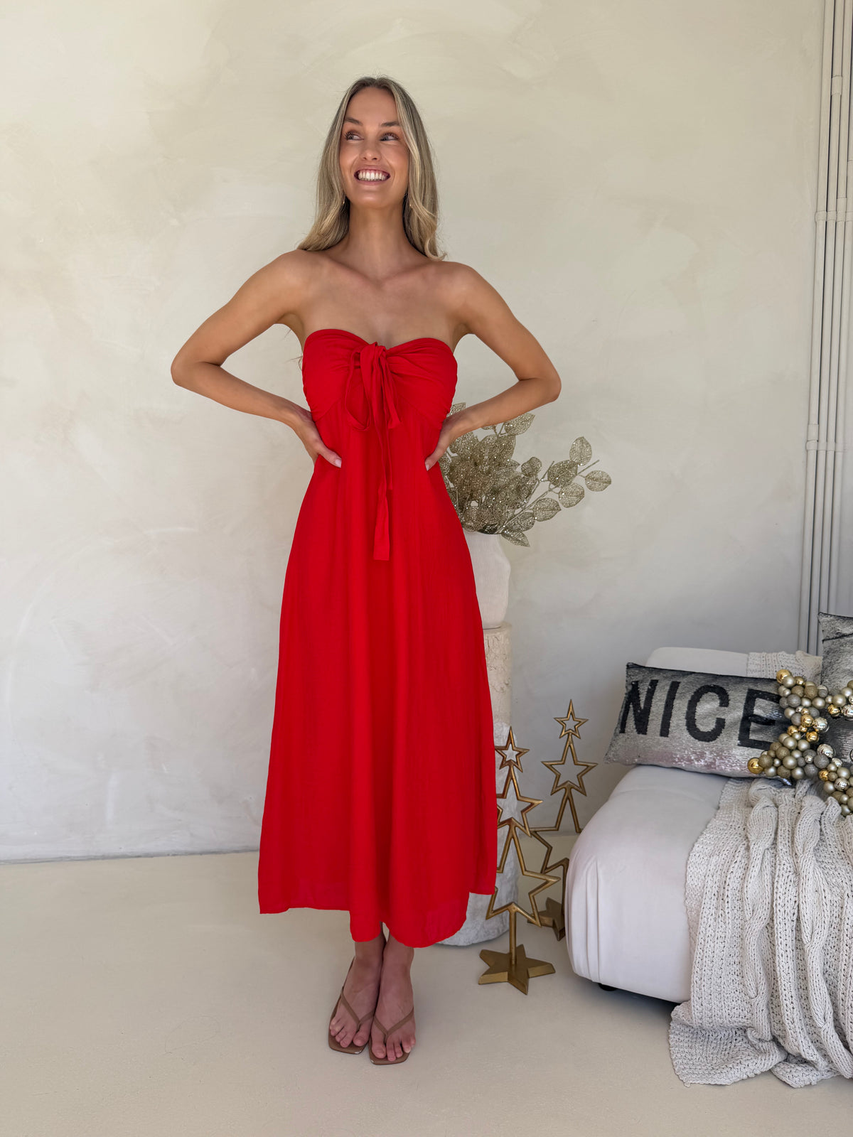 Tara Dress - Red