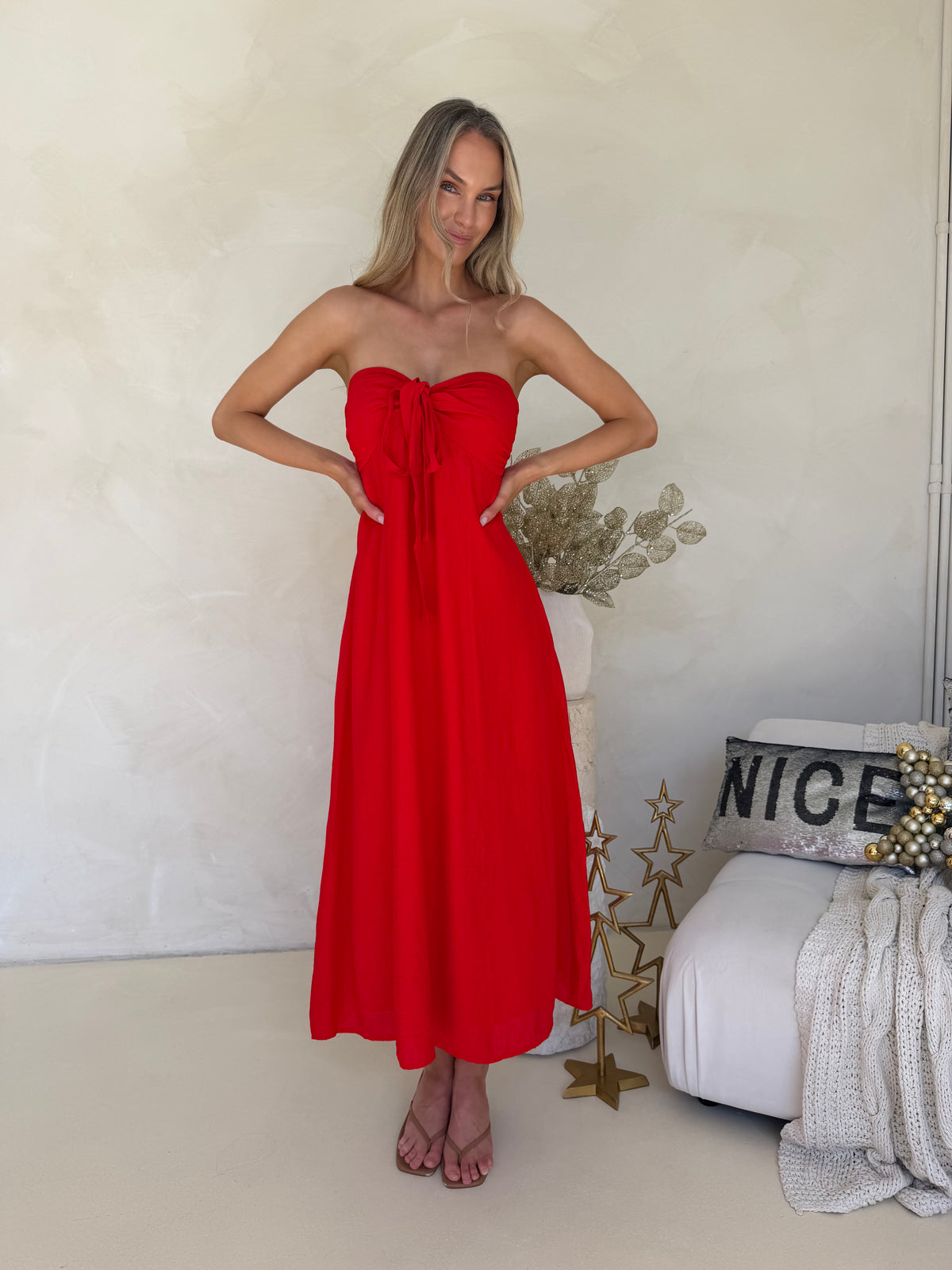Tara Dress - Red