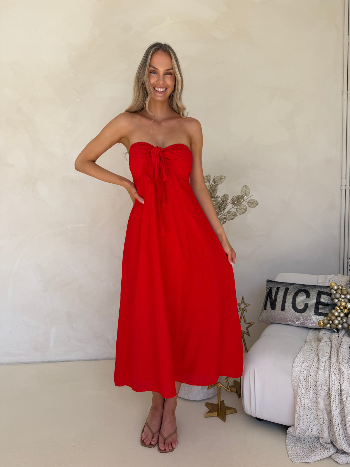 Tara Dress - Red
