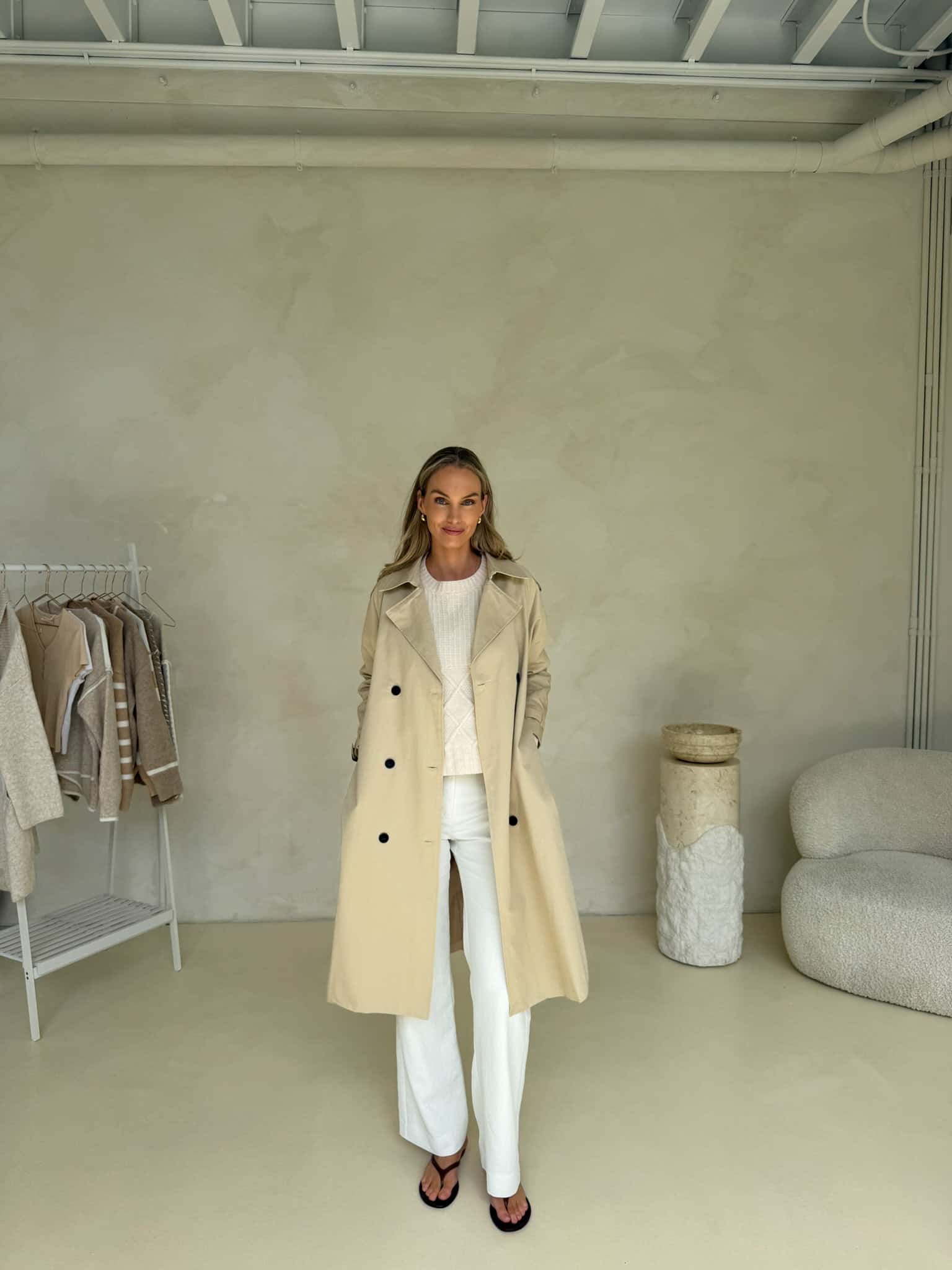 Maeve Trench Coat - Beige