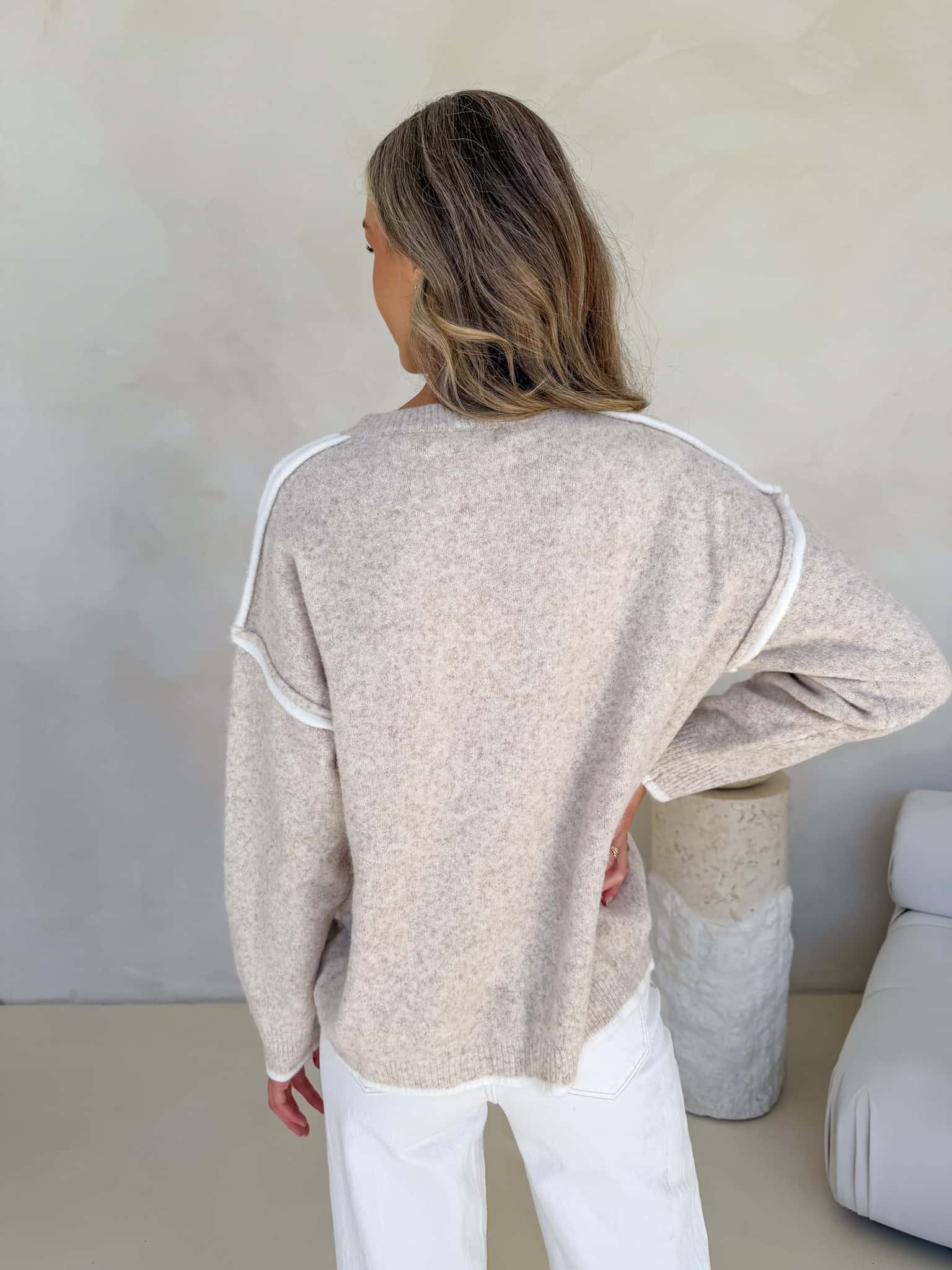 Willa Knit - Cream Marle