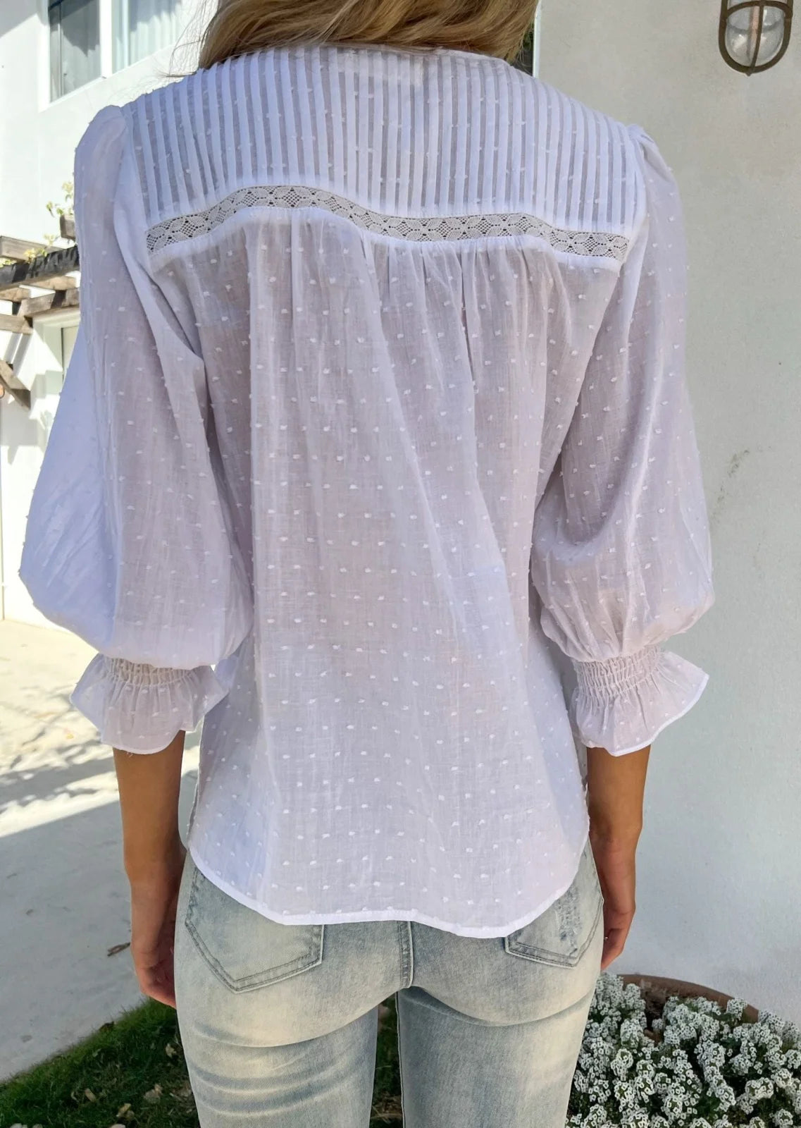 Abby Blouse - White - Mylk The Label