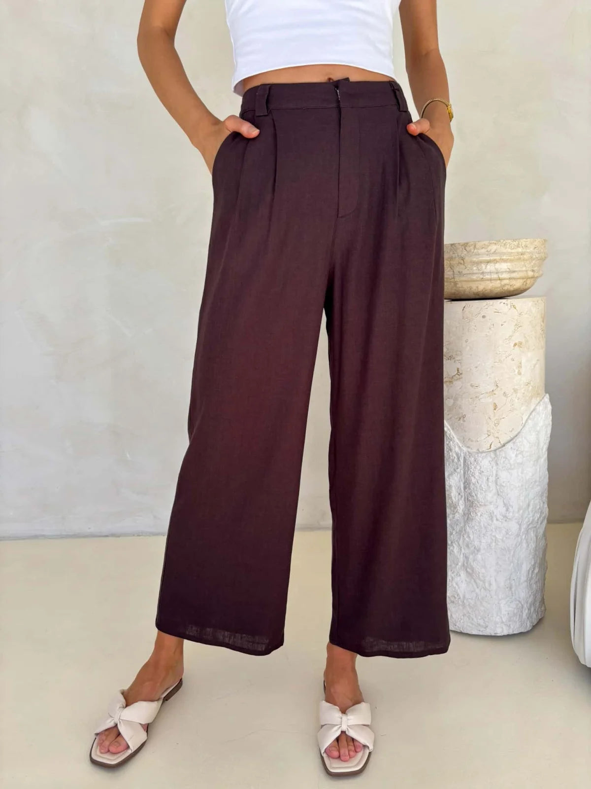 Alani Pants - Chocolate Bottom