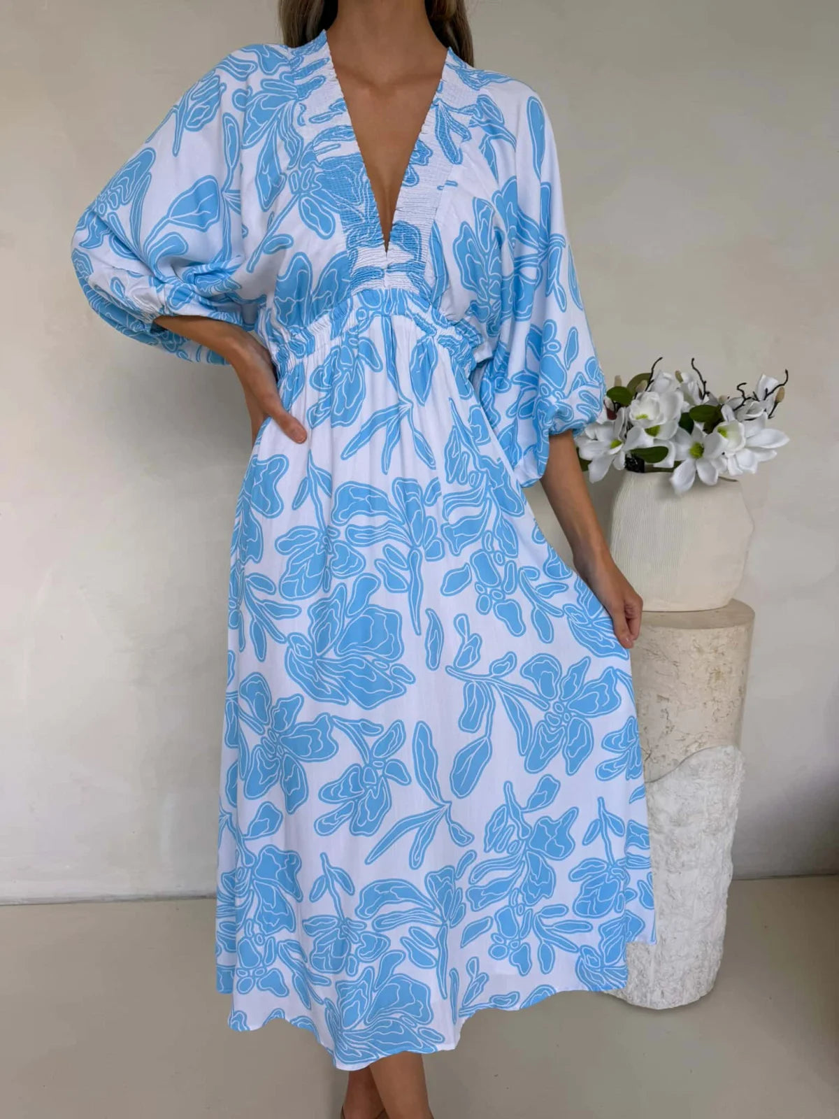 Camille Maxi Dress - Hamilton Print Dress