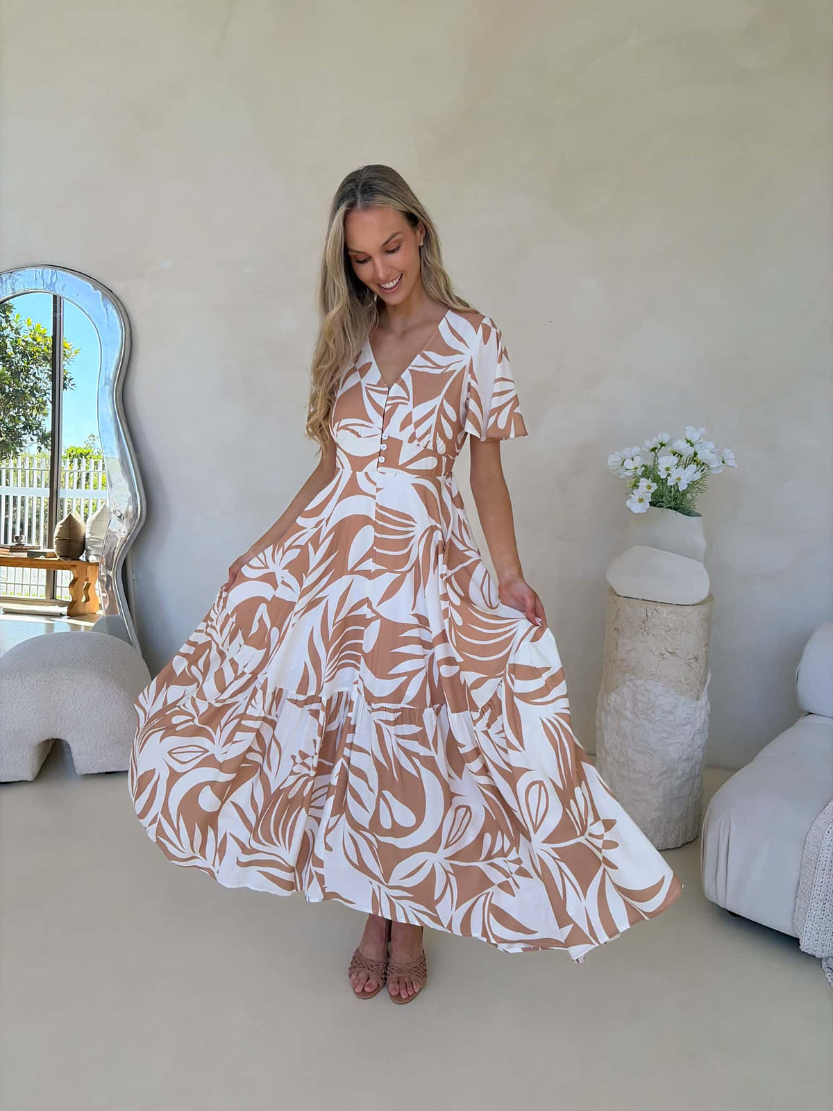 Faye Dress - Serene Print