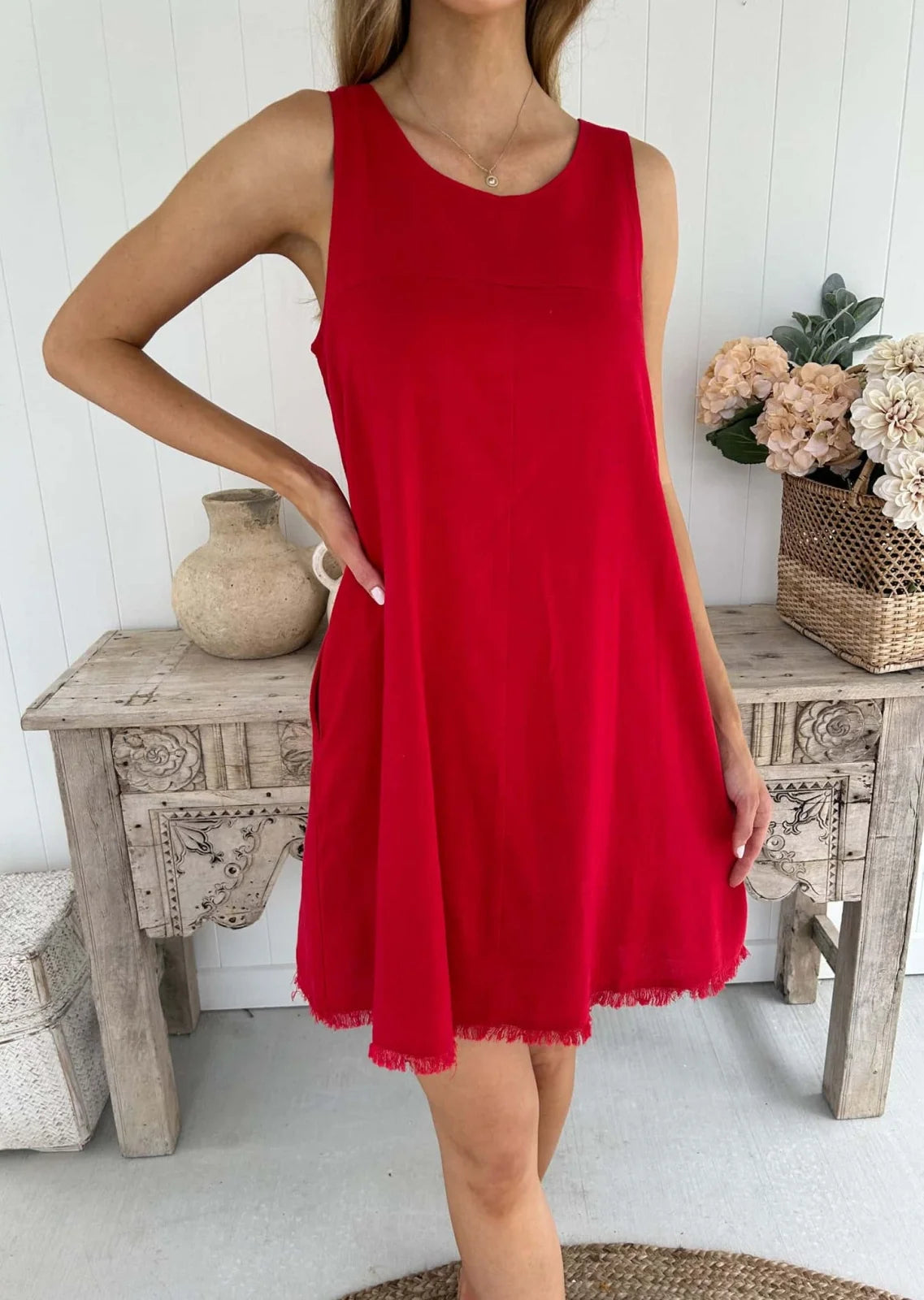 Freya Dress - Red - Mylk The Label
