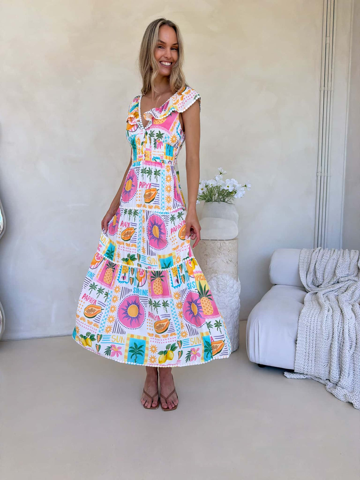 Josephine Dress - Fiesta Print
