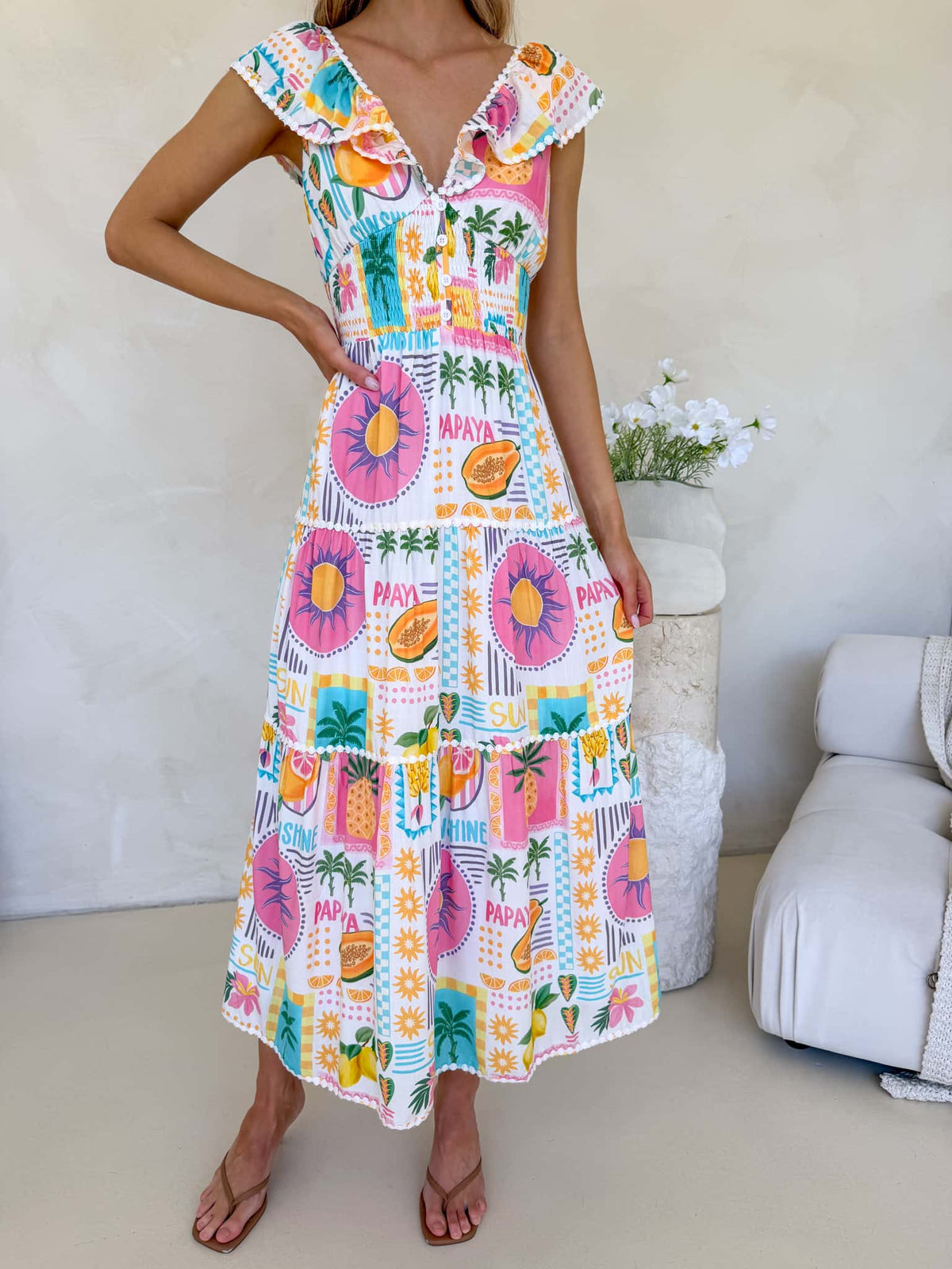Josephine Dress - Fiesta Print