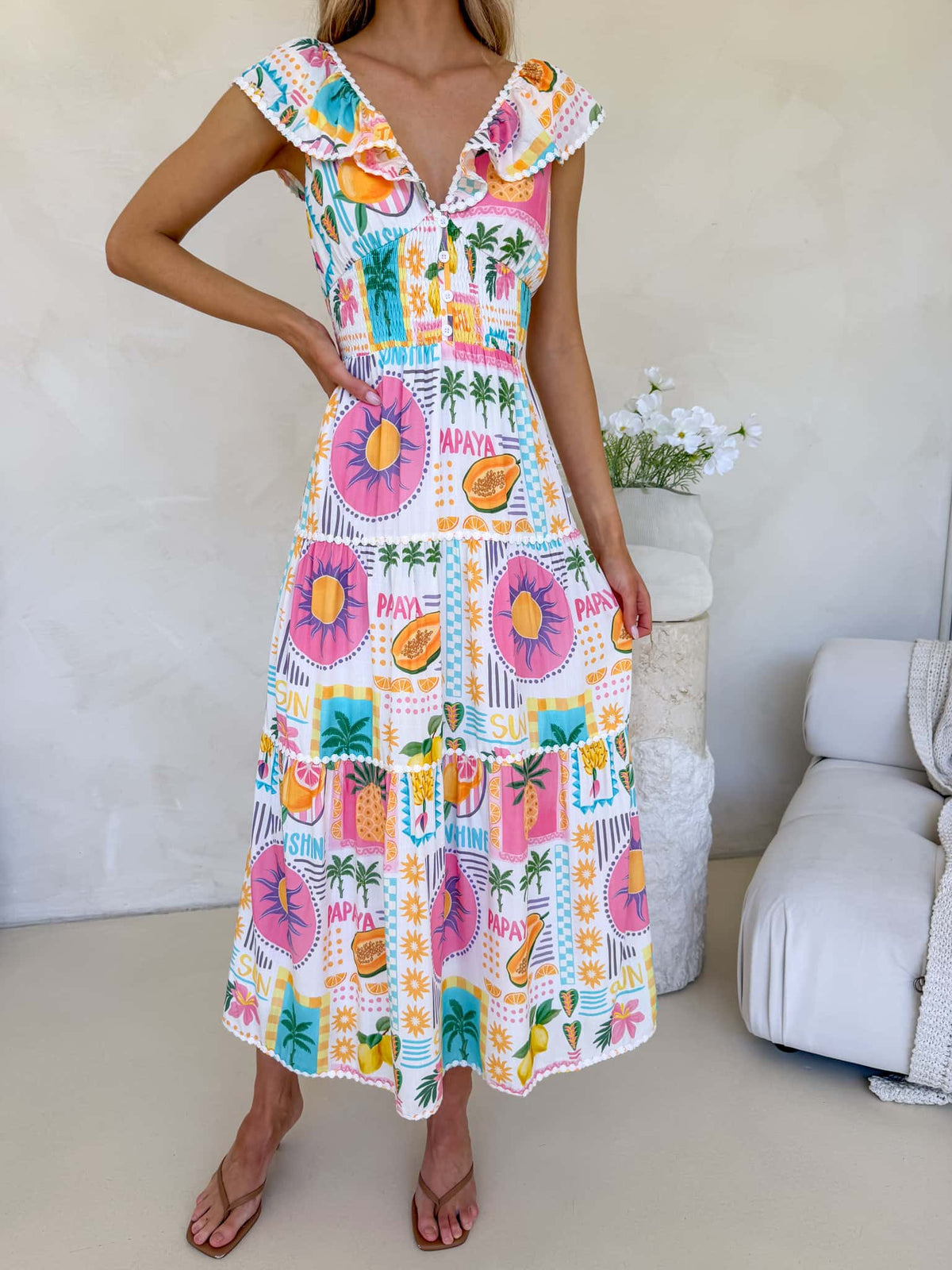 Josephine Dress - Fiesta Print