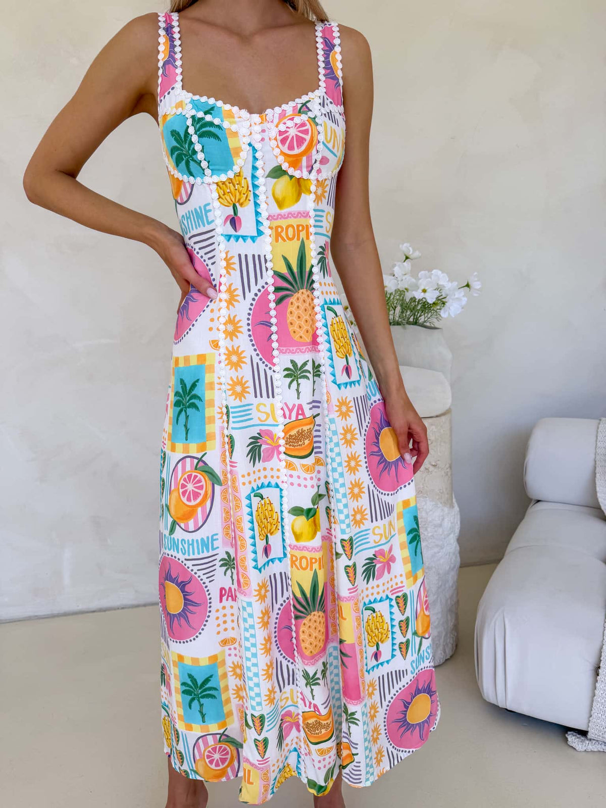 Kit Dress - Fiesta Print