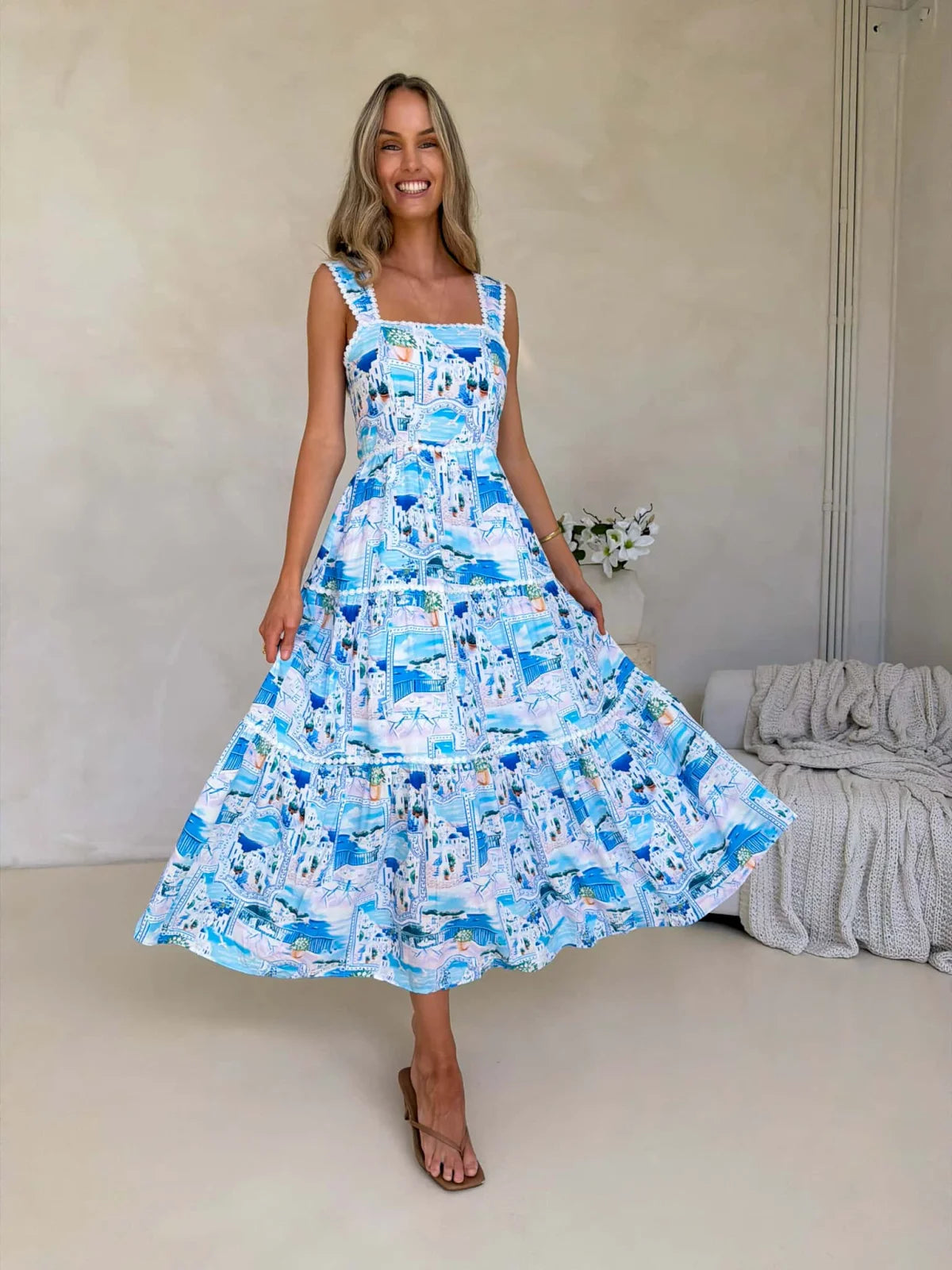 Nelli Maxi Dress - Casa Del Sol Print Dress