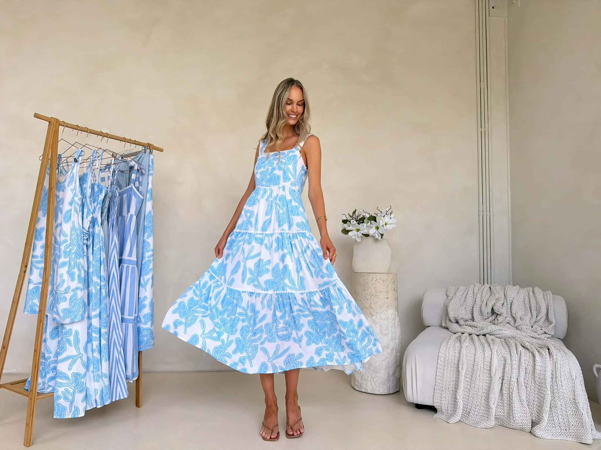 Nelli Maxi Dress - Hamilton Print Dress