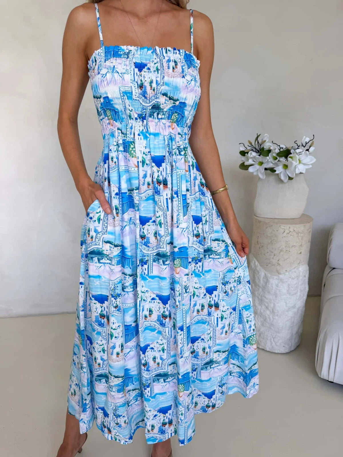 Palm Cove Dress - Casa Del Sol Print Dress