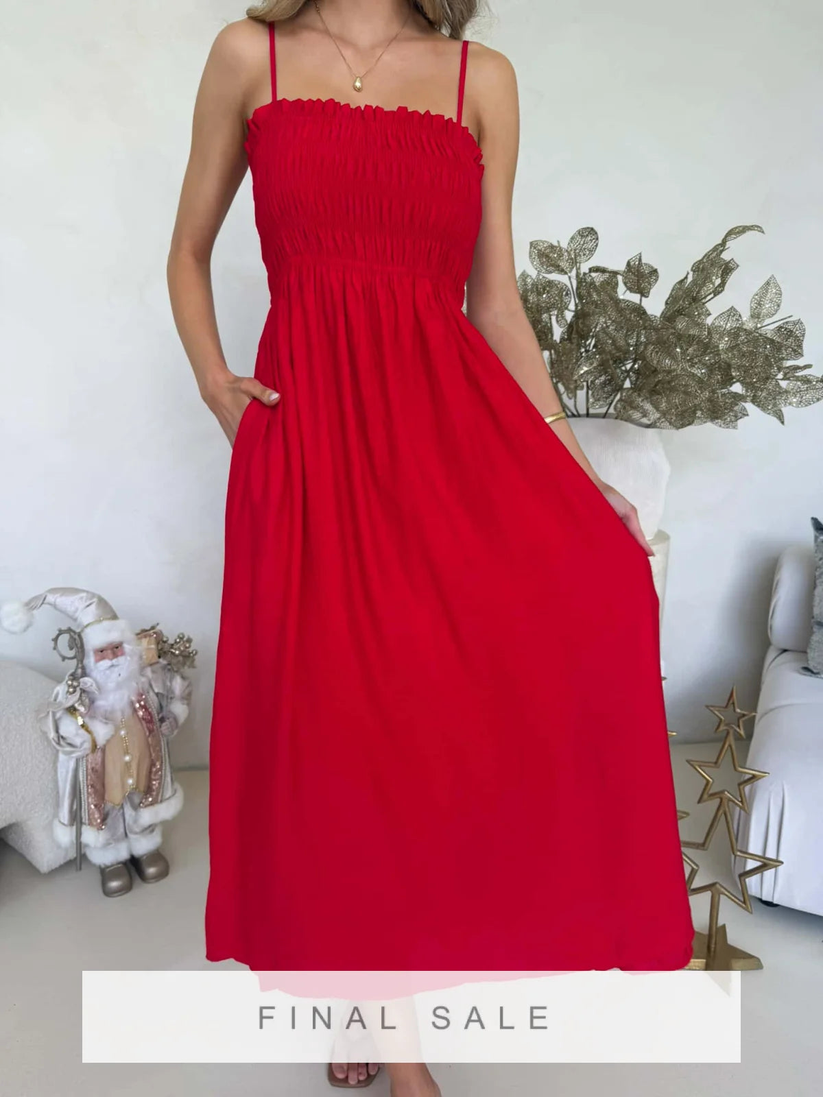 Palm Cove Dress - Red Dress
