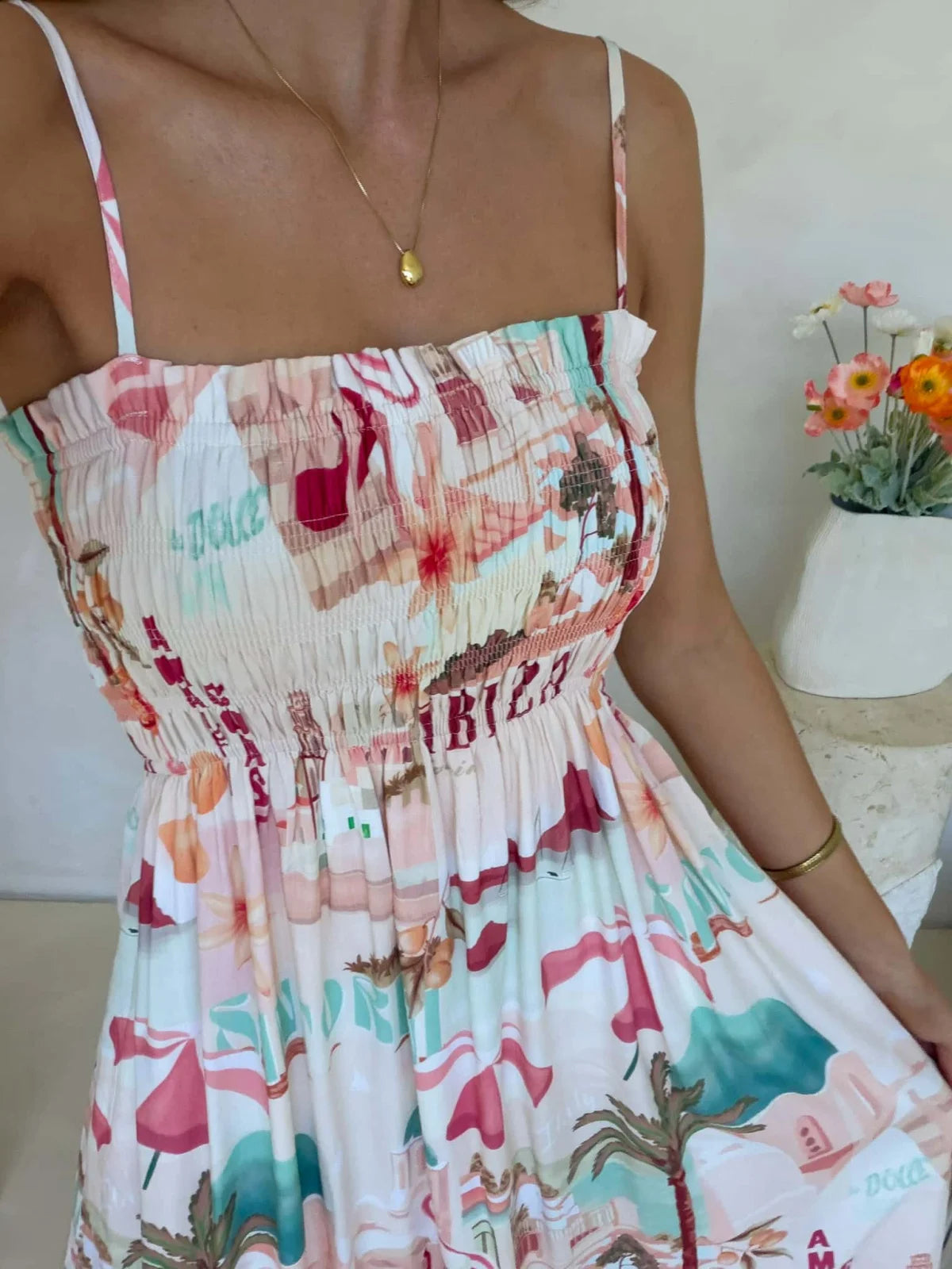 Palm Cove - Ibiza Print Dress