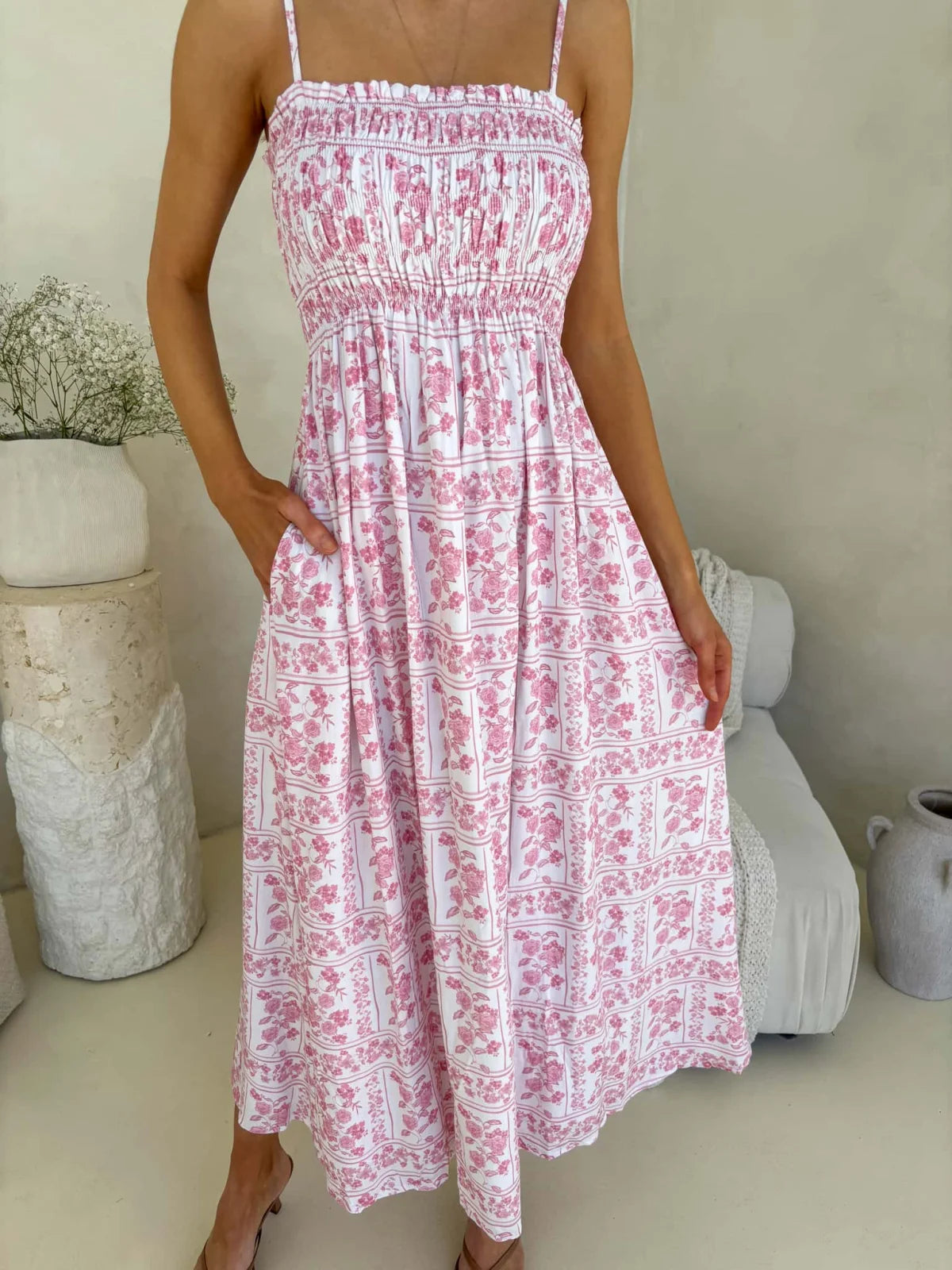 Palm Cove Maxi - Petal & Poise Print Dress