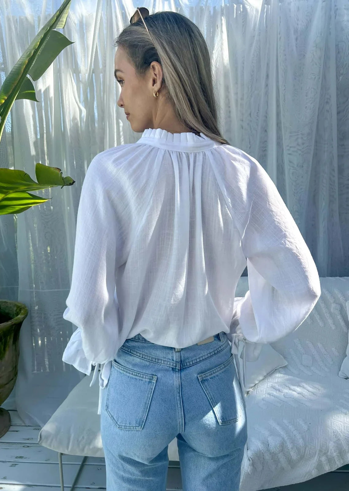 Palos Blouse - White Tops