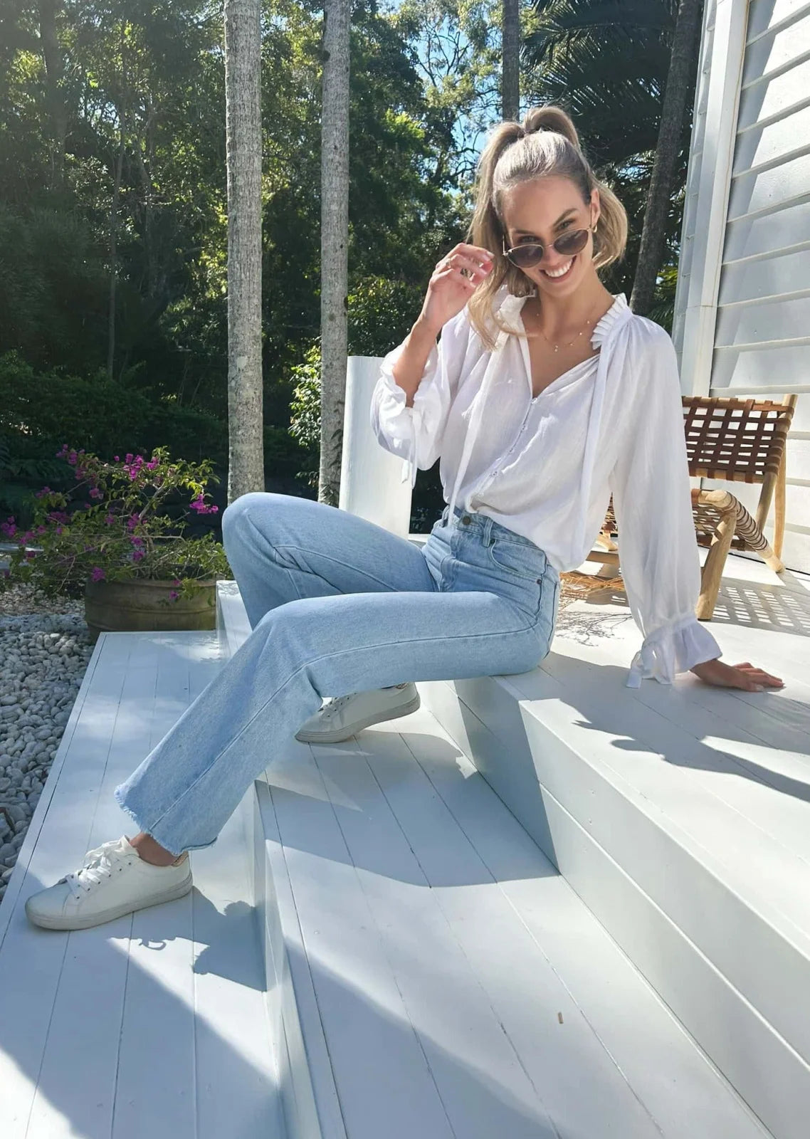 Palos Blouse - White Tops