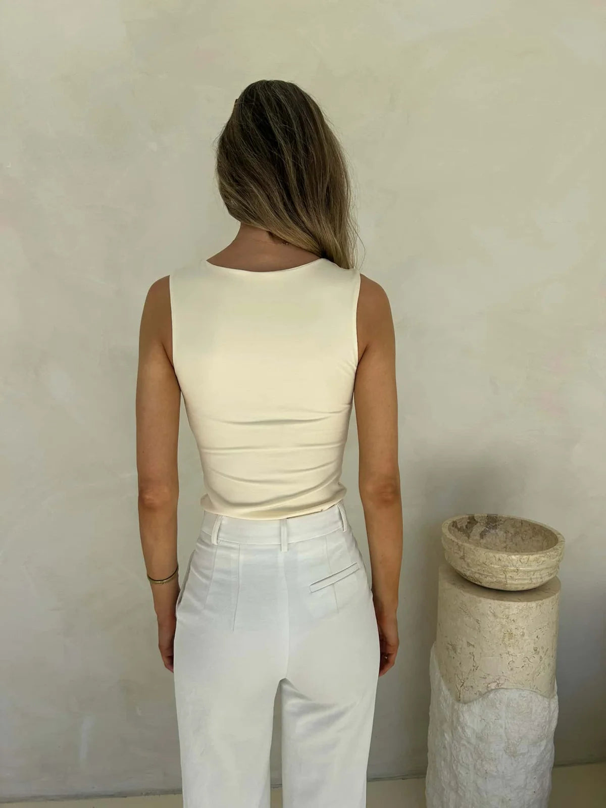 Theresa Tank - Butter Yellow Tops