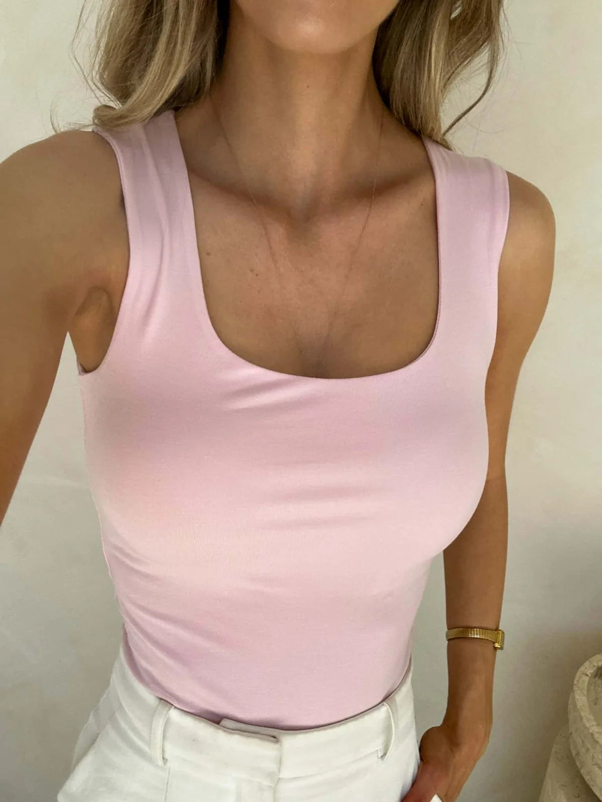 Theresa Tank - Pink Tops