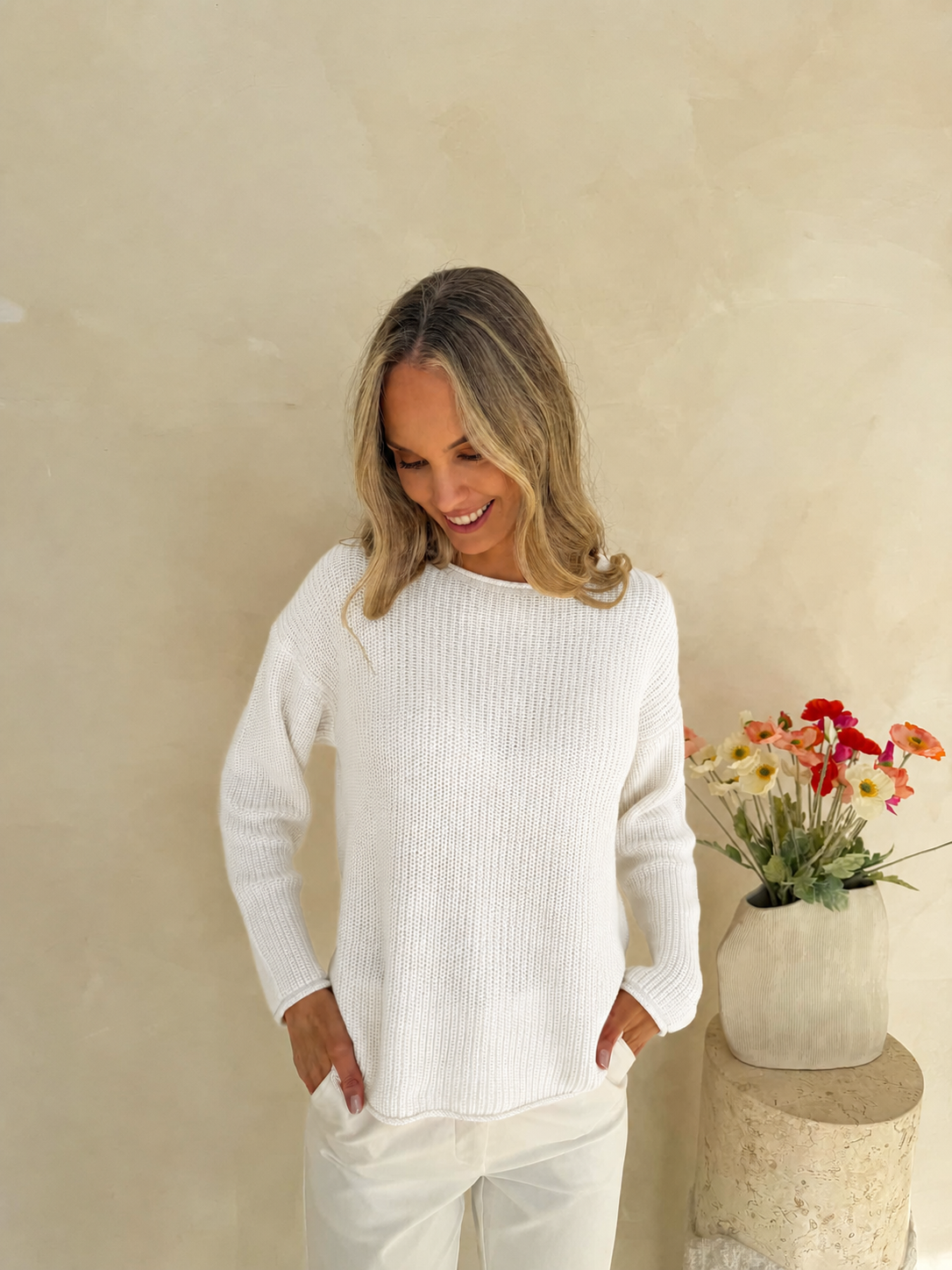 Tilly Knit - White