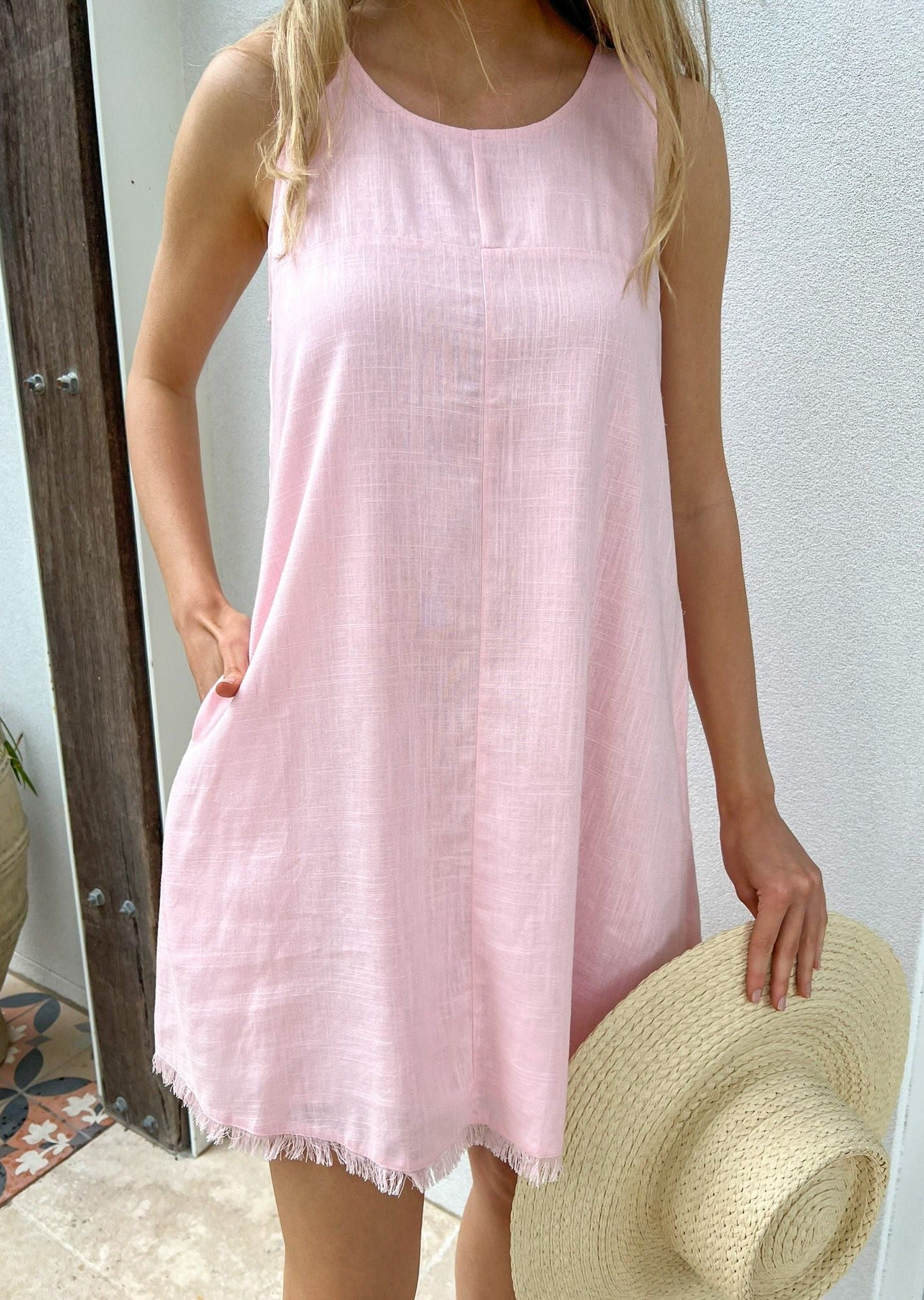 Freya Dress - Light Pink - Mylk The Label