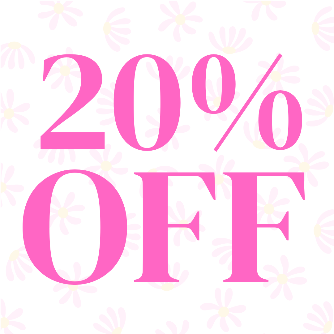 SHOP 20% OFF