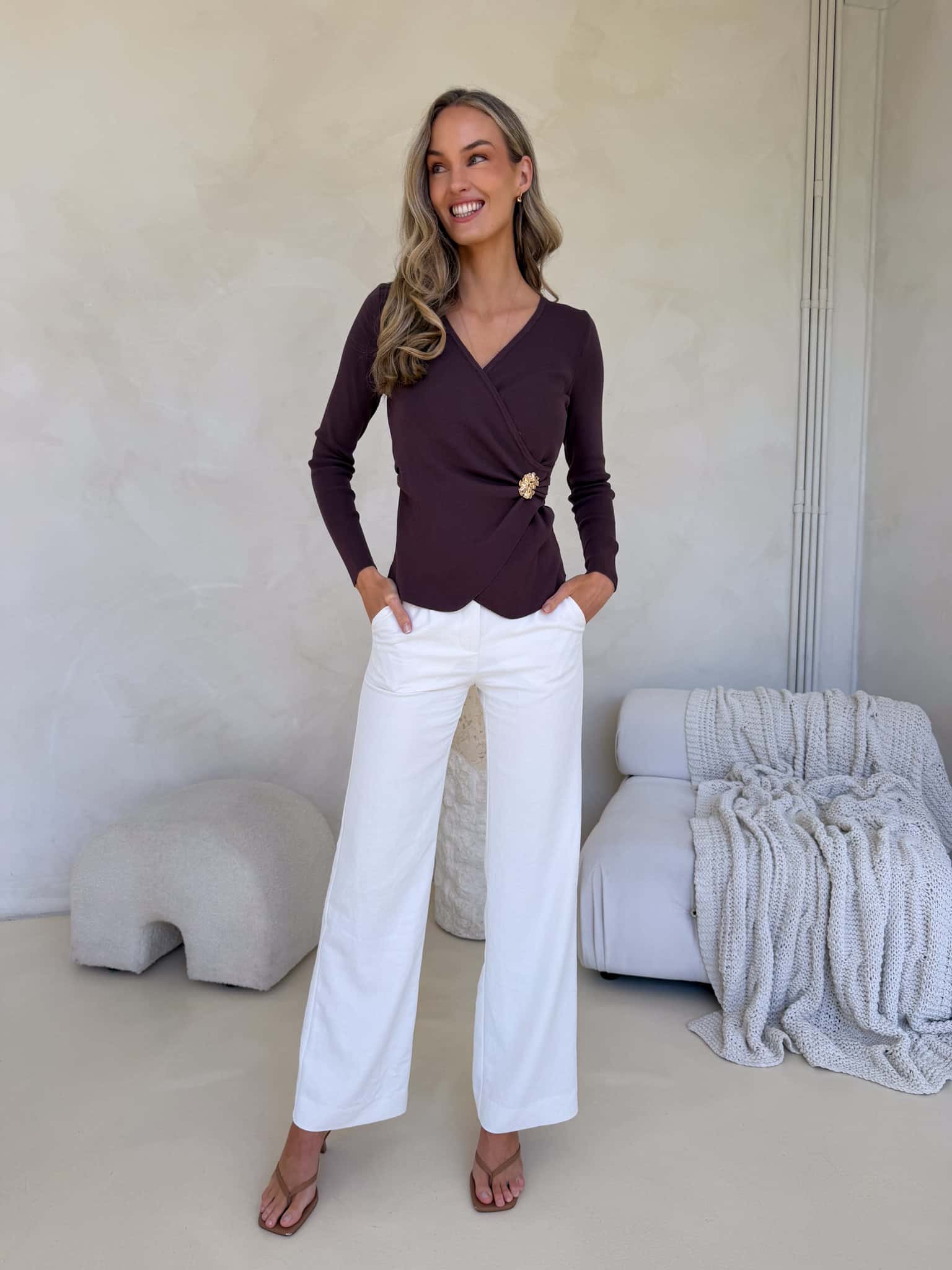 Adeline Top - Chocolate