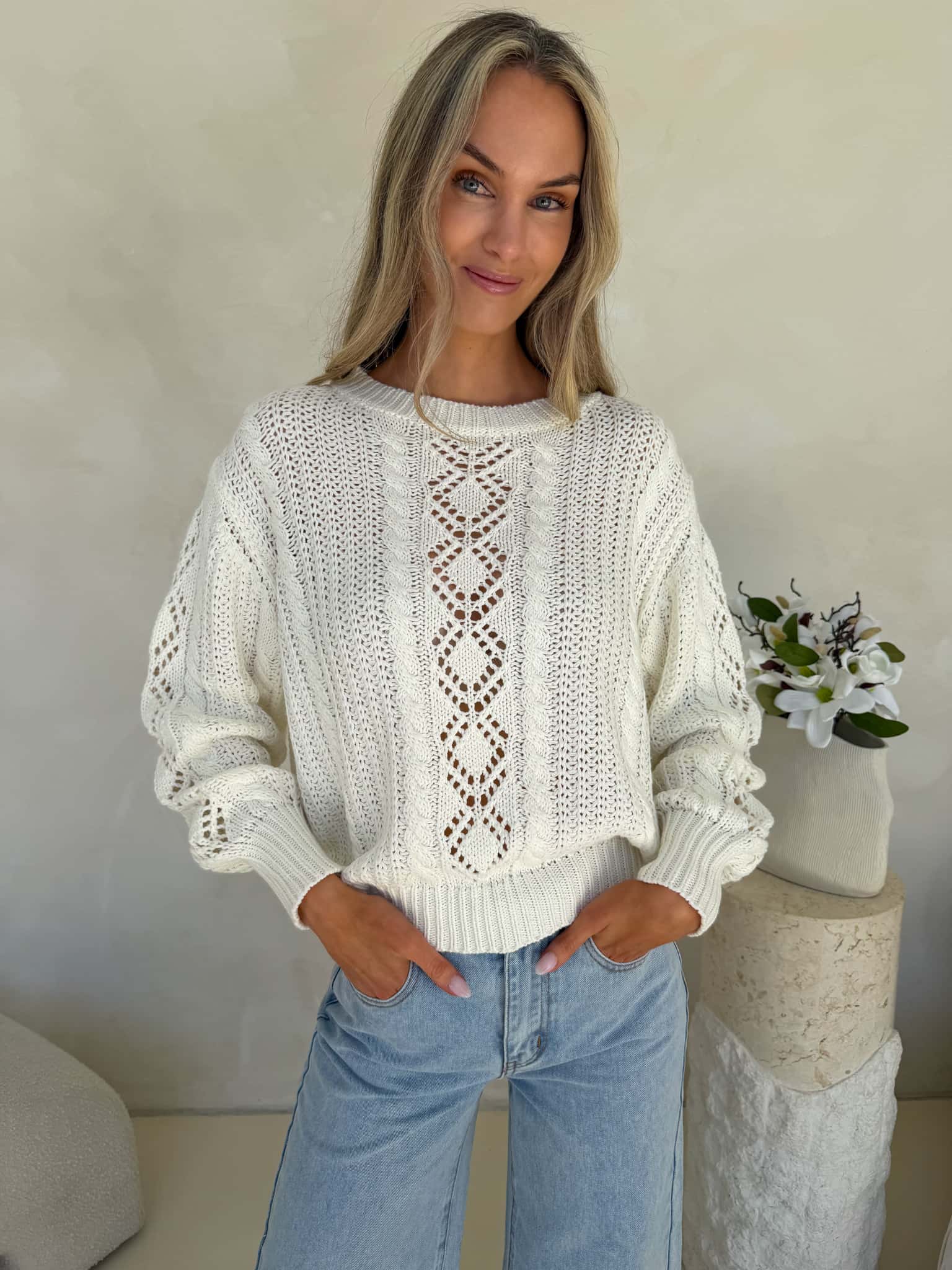Alessia Knit - Cream