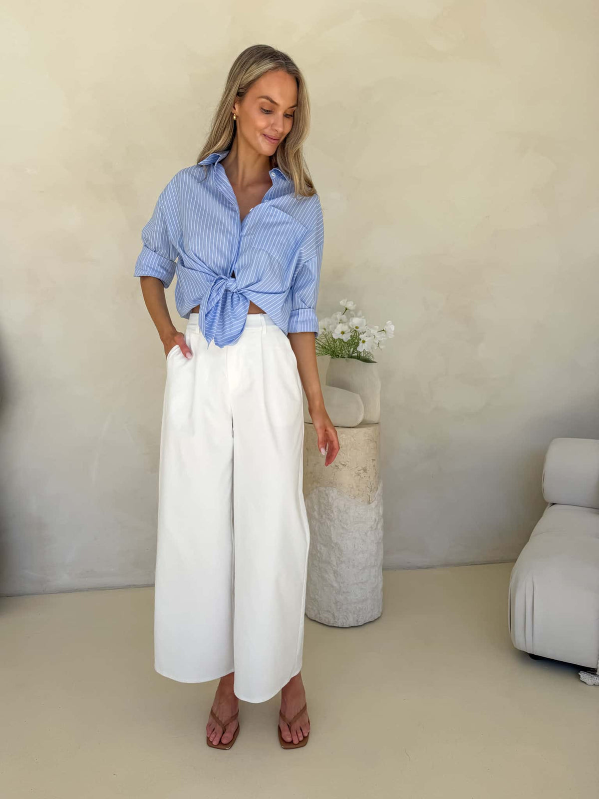 Alexandra Pant - White