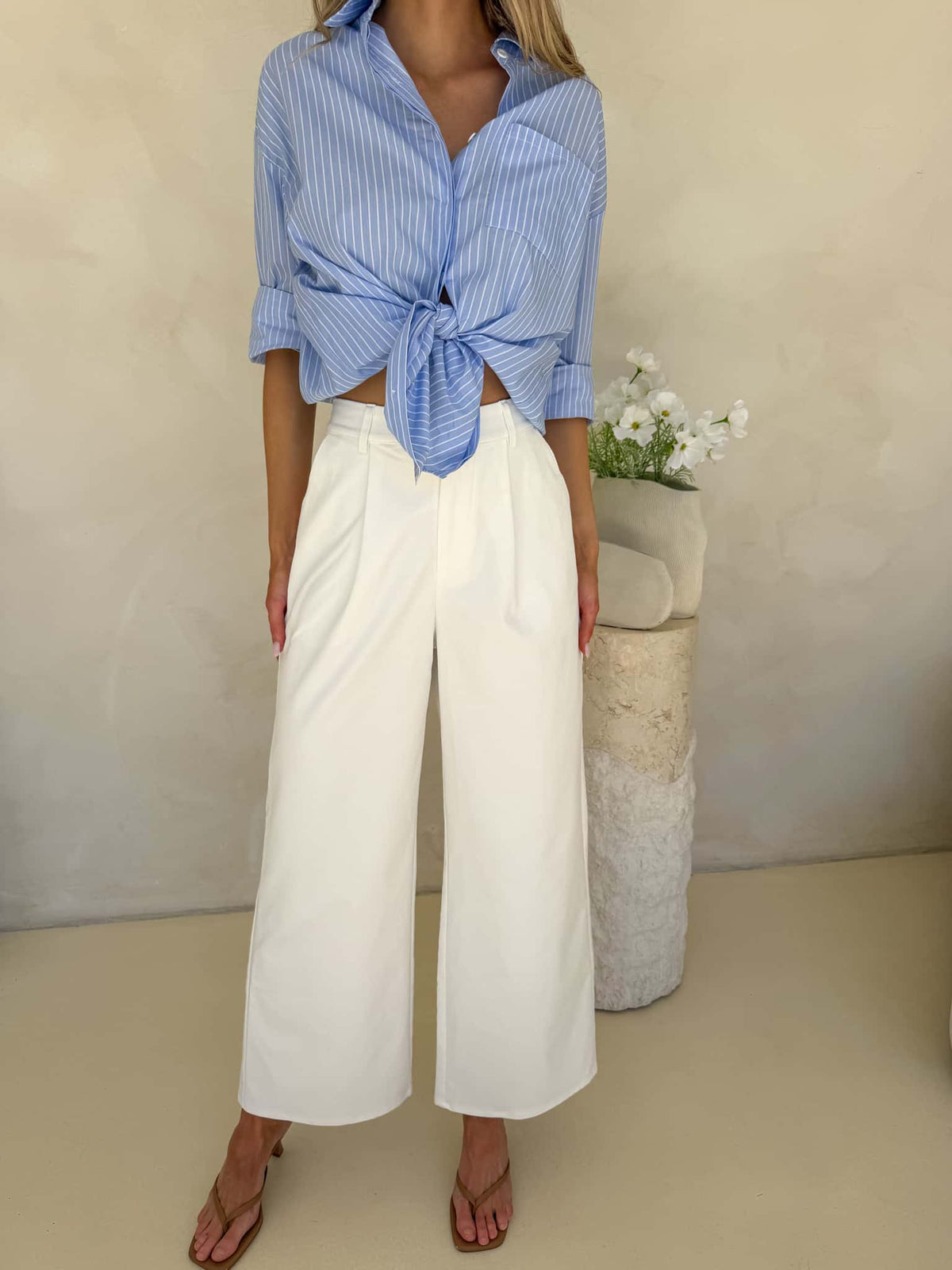 Alexandra Pant - White