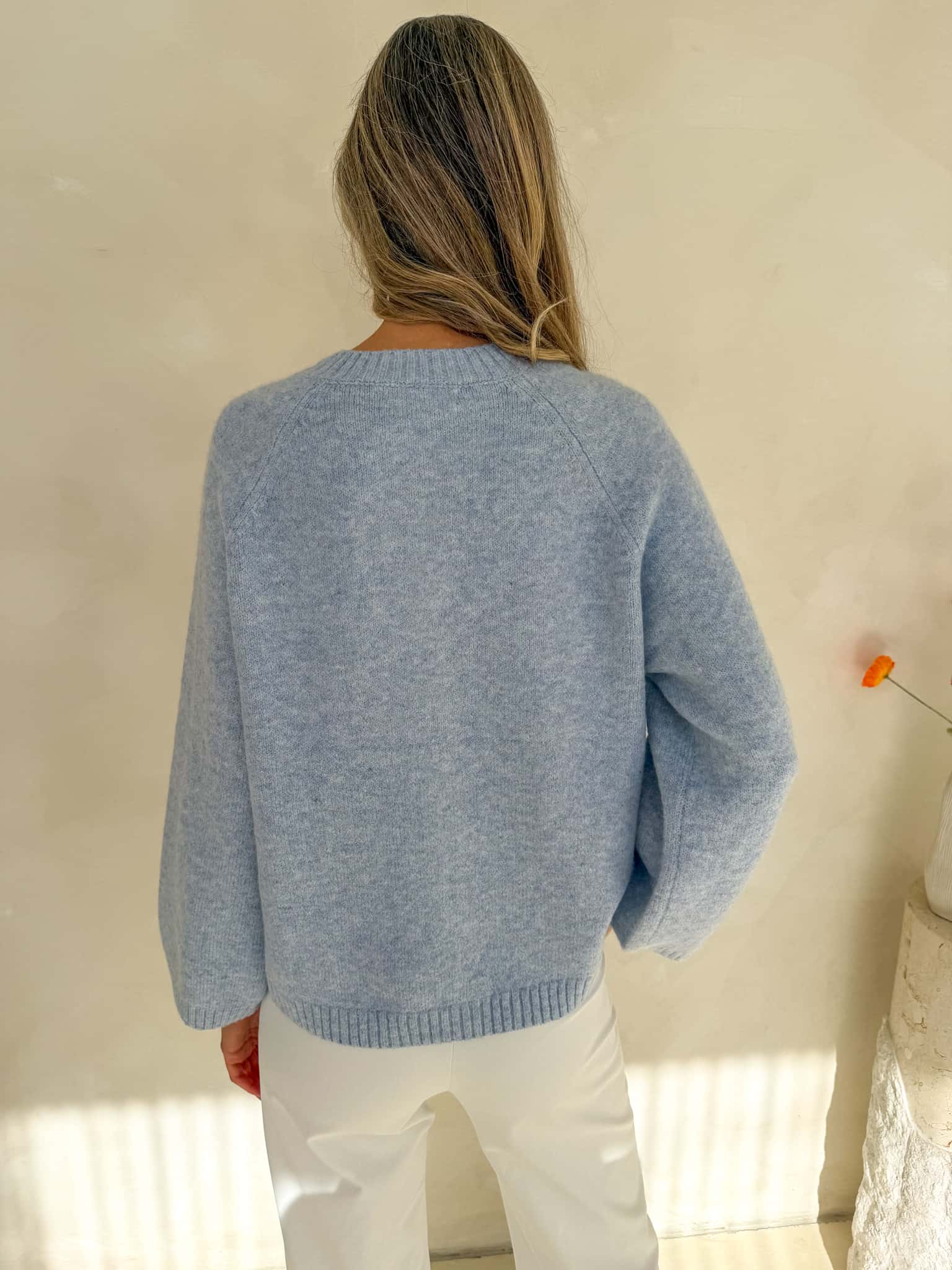April Knit - Powder Blue