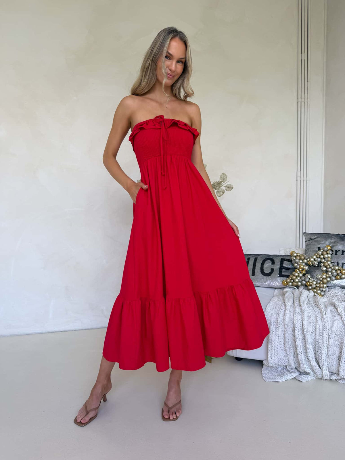 Armelle Dress - Red