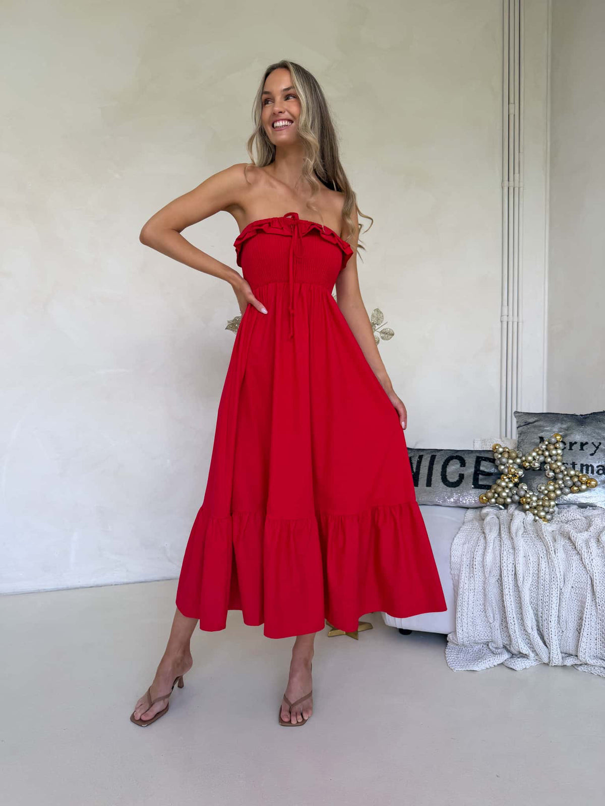 Armelle Dress - Red