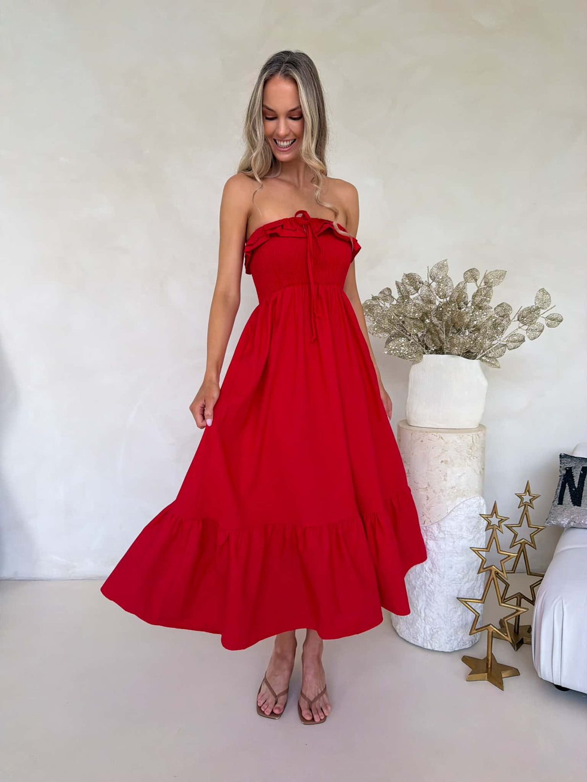 Armelle Dress - Red