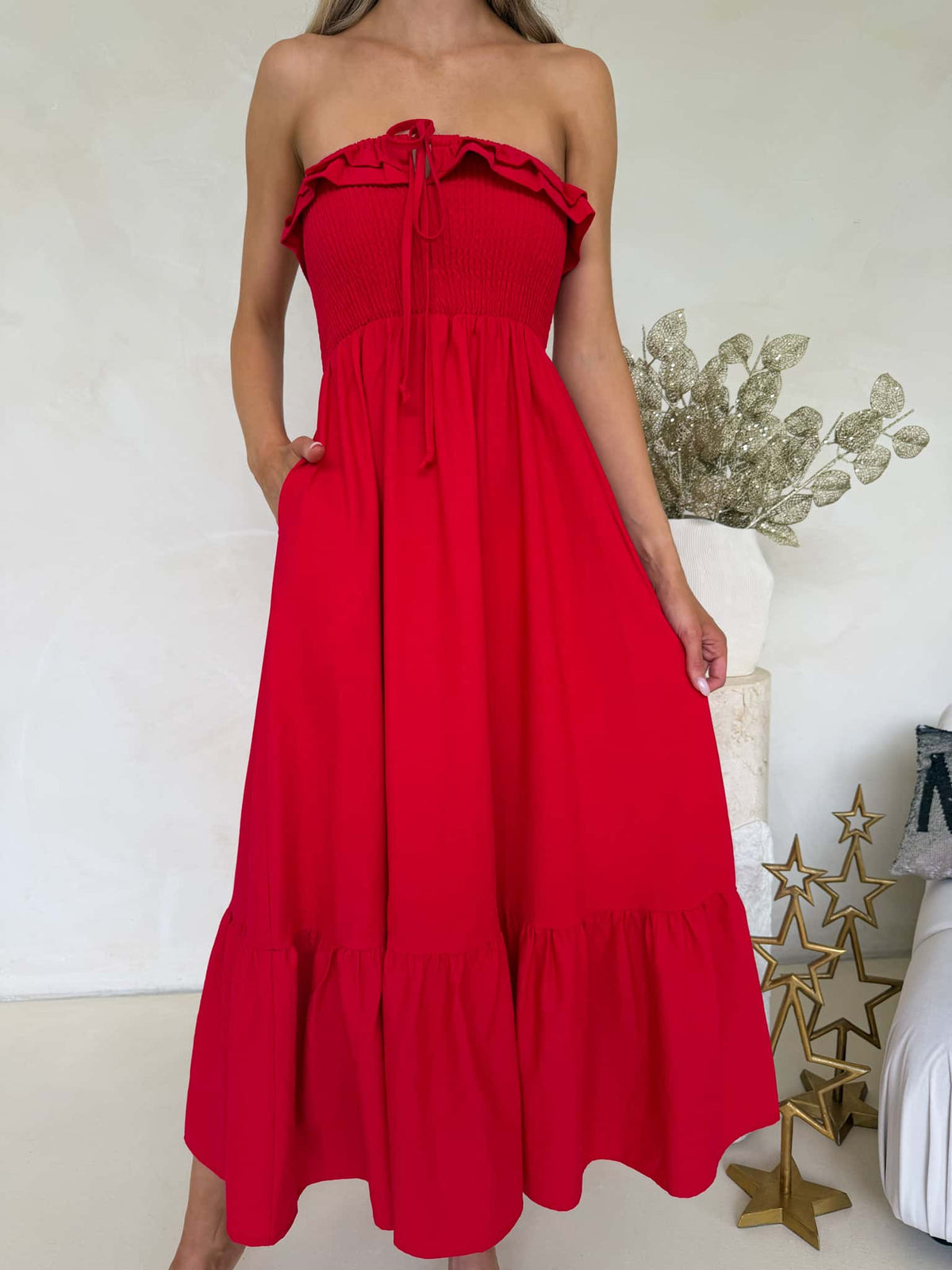Armelle Dress - Red