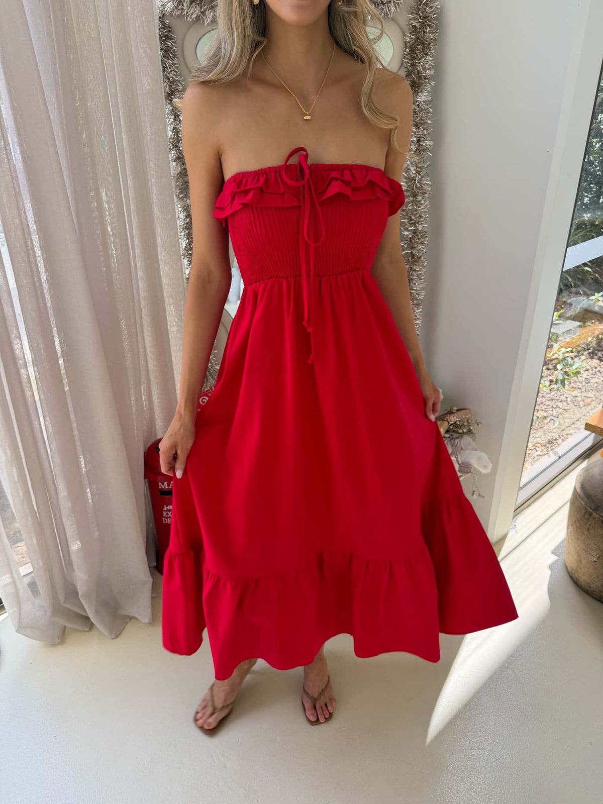Armelle Dress - Red