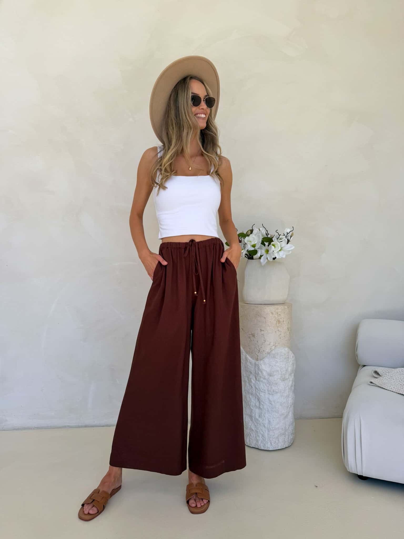 Blair Pant - Chestnut