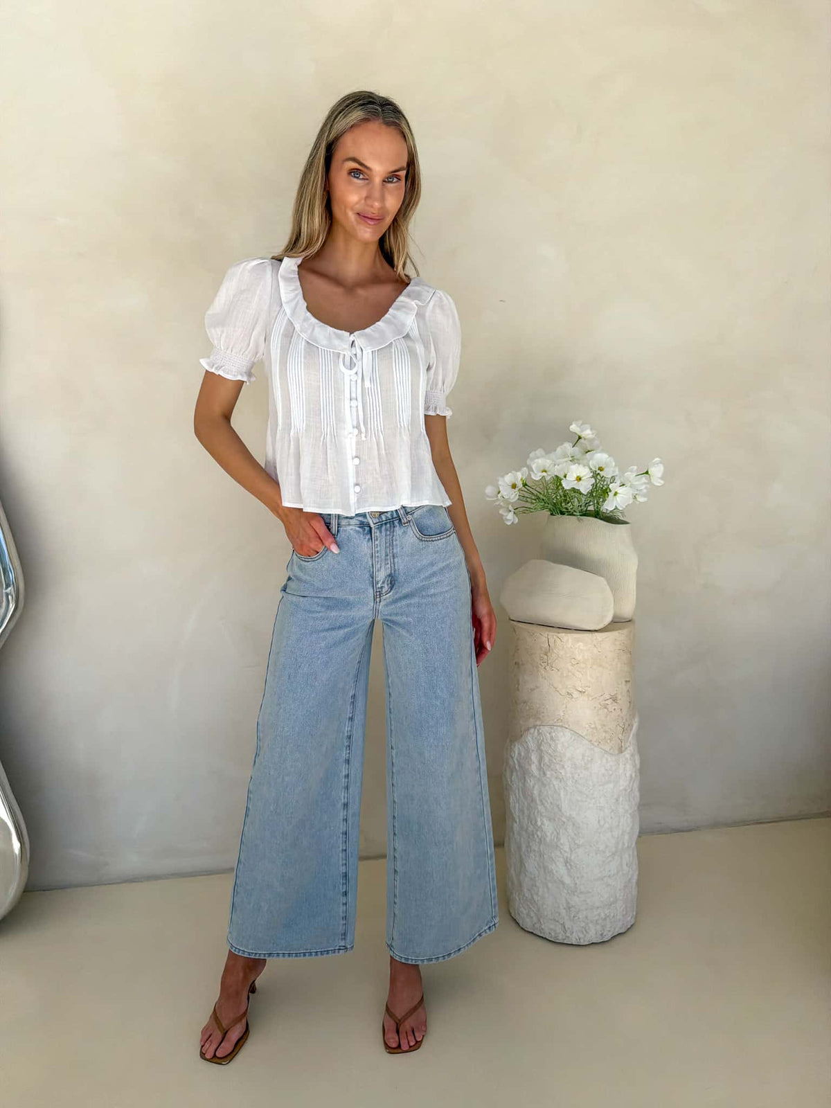 Sky Blouse - White